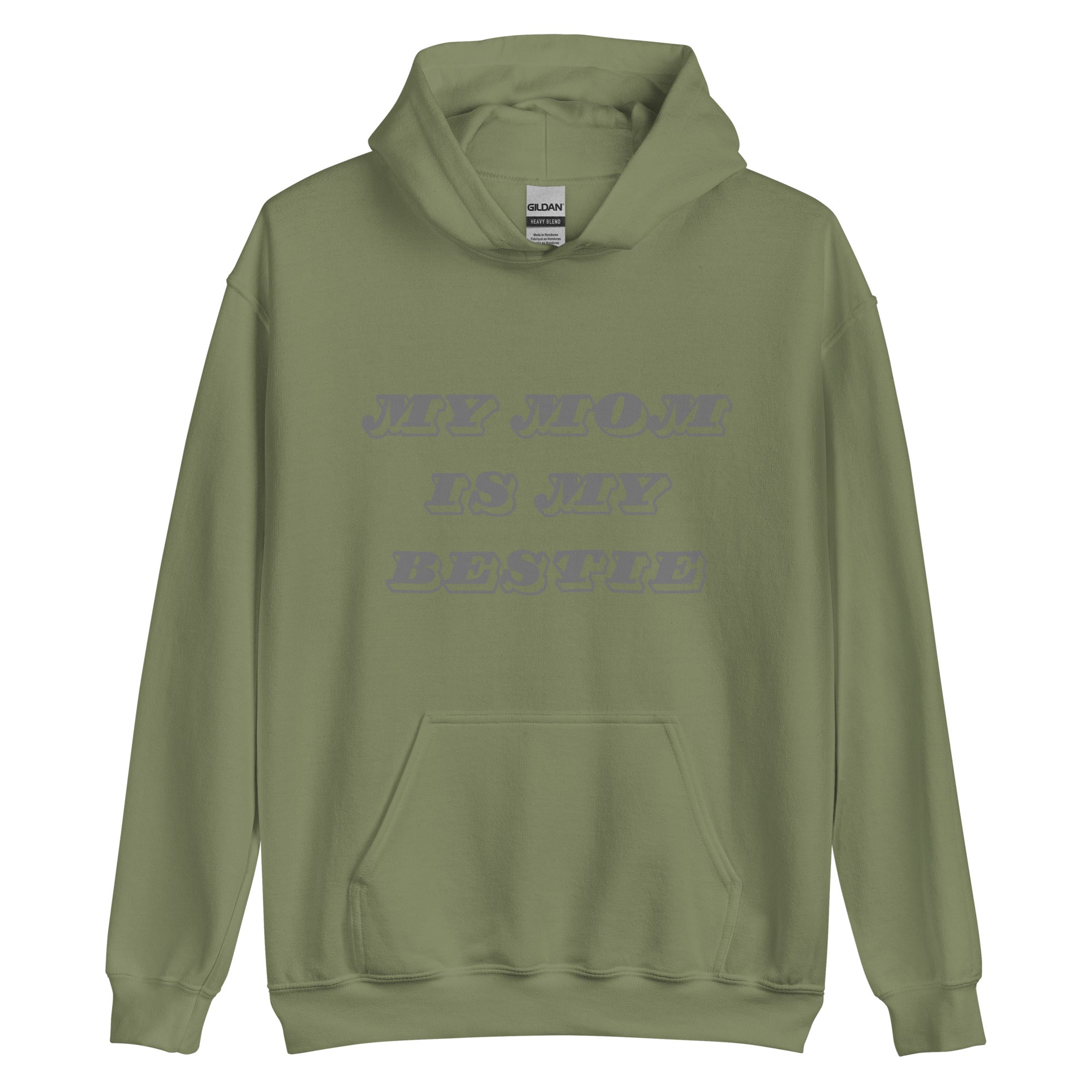 Mom Bestie Grey Hoodie