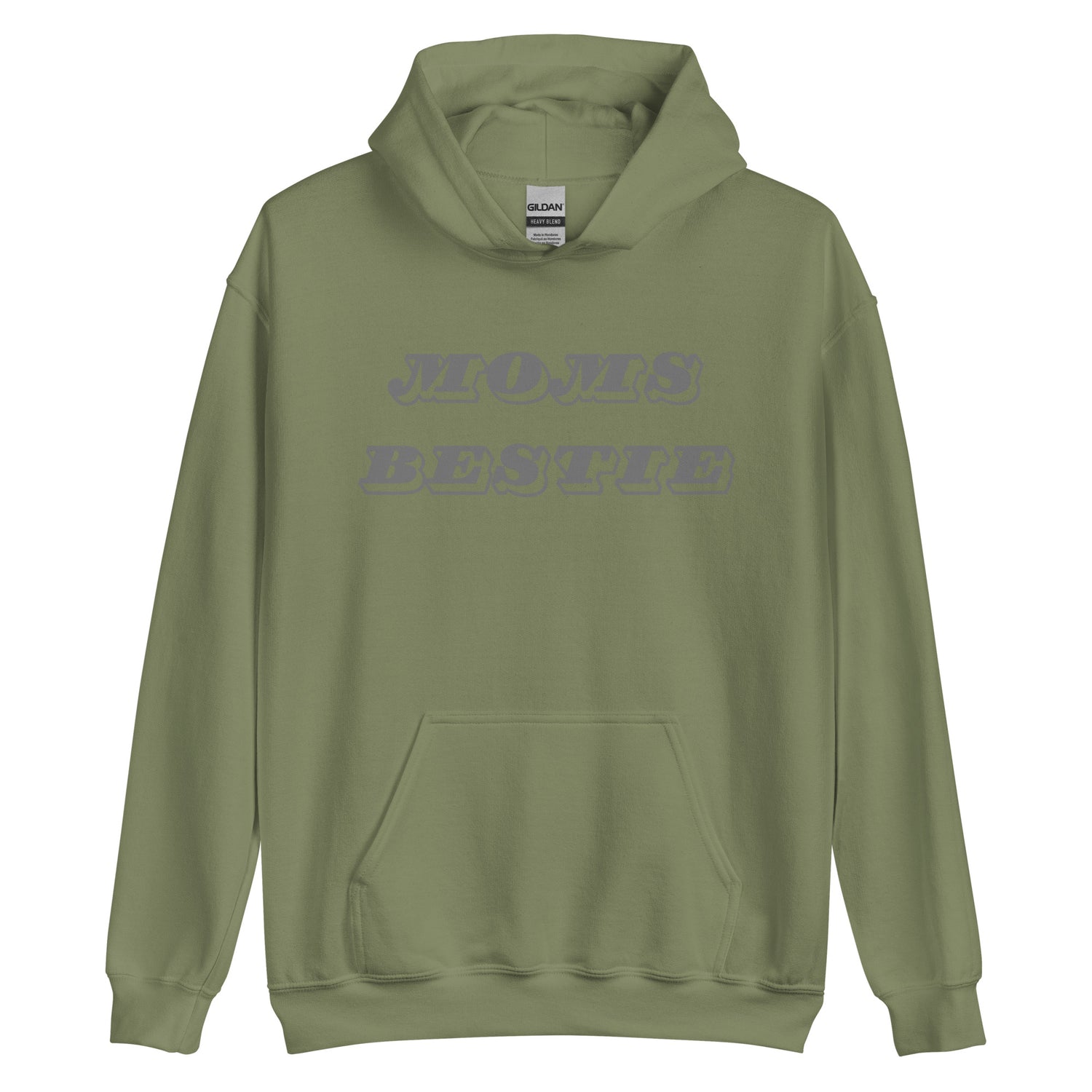 Moms Bestie Grey Hoodie