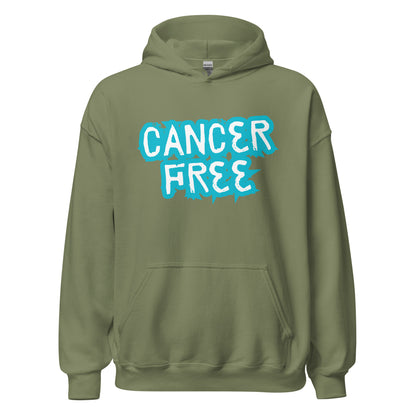 Cancer Free Blue Hoodie