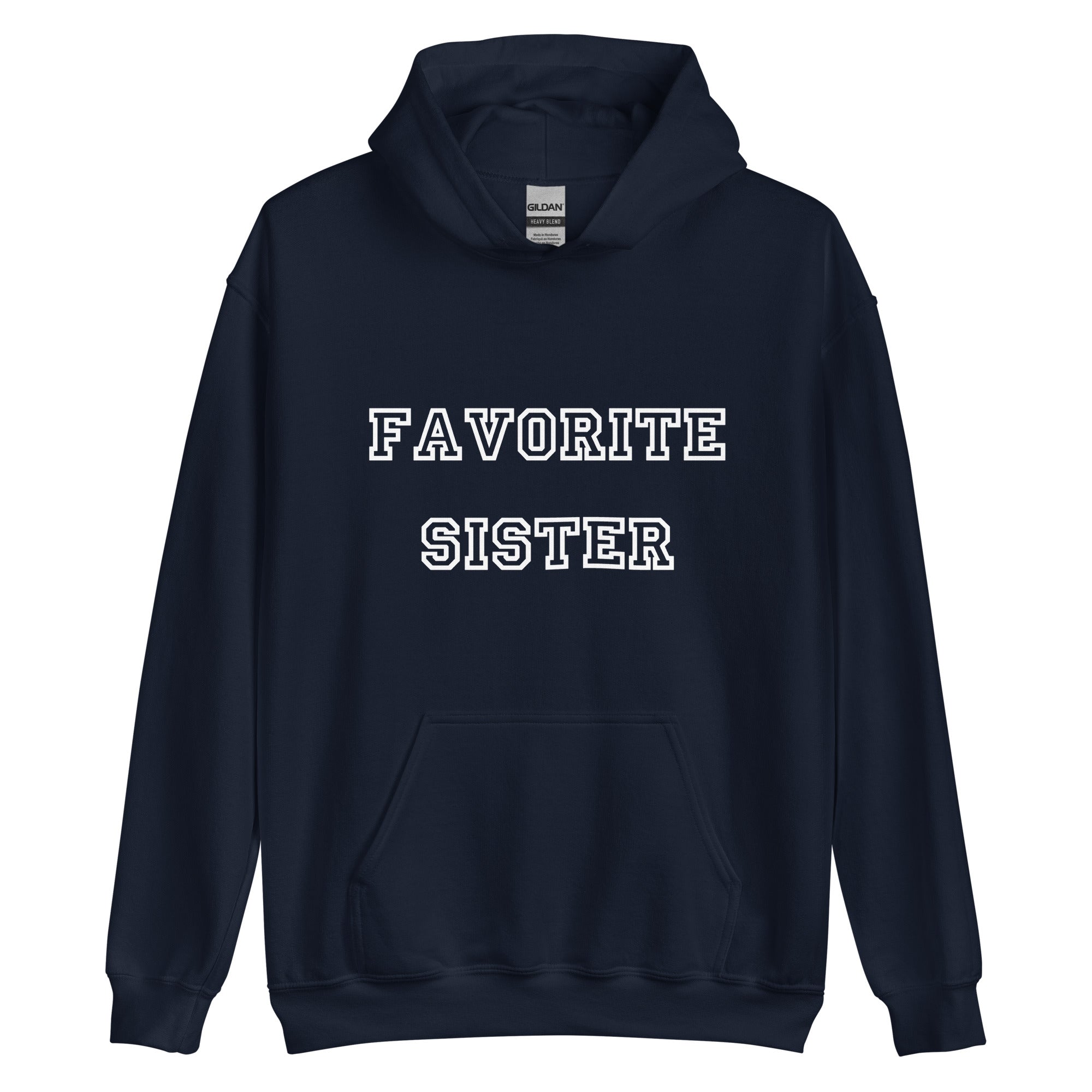 Favorite Sister White Hoodie