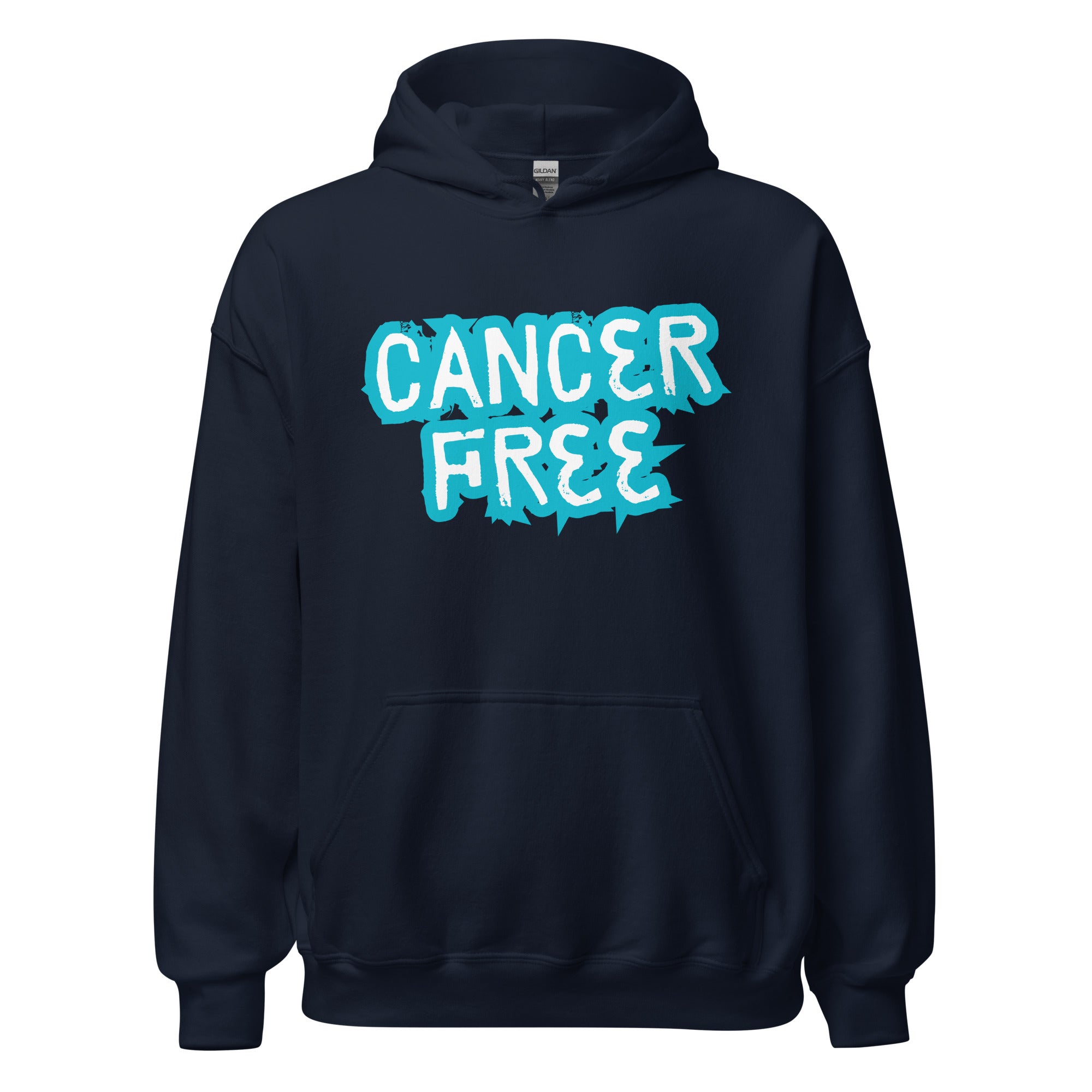 Cancer Free Blue Hoodie