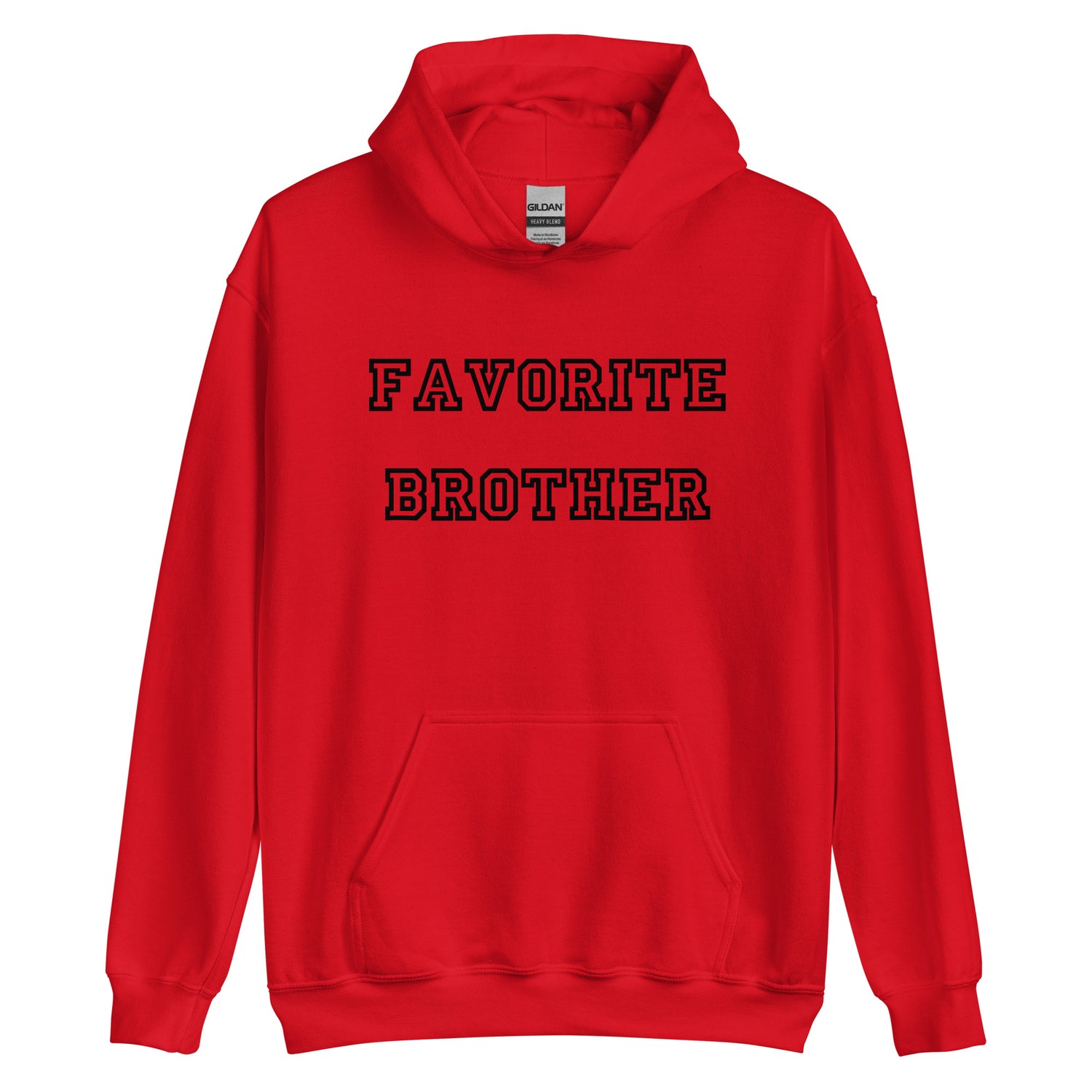 Favorite Brother Black Hoodie