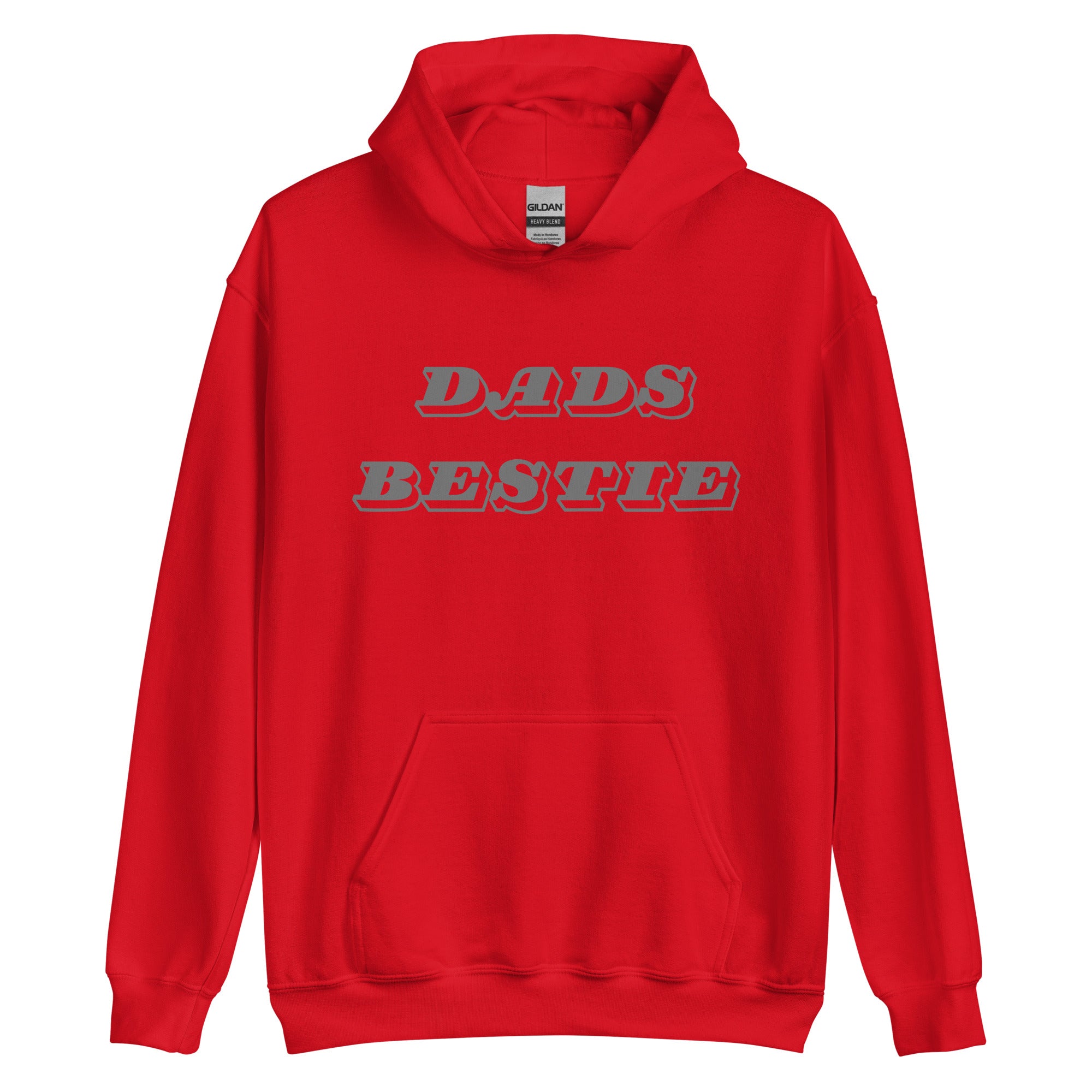 Dads Bestie Grey Hoodie