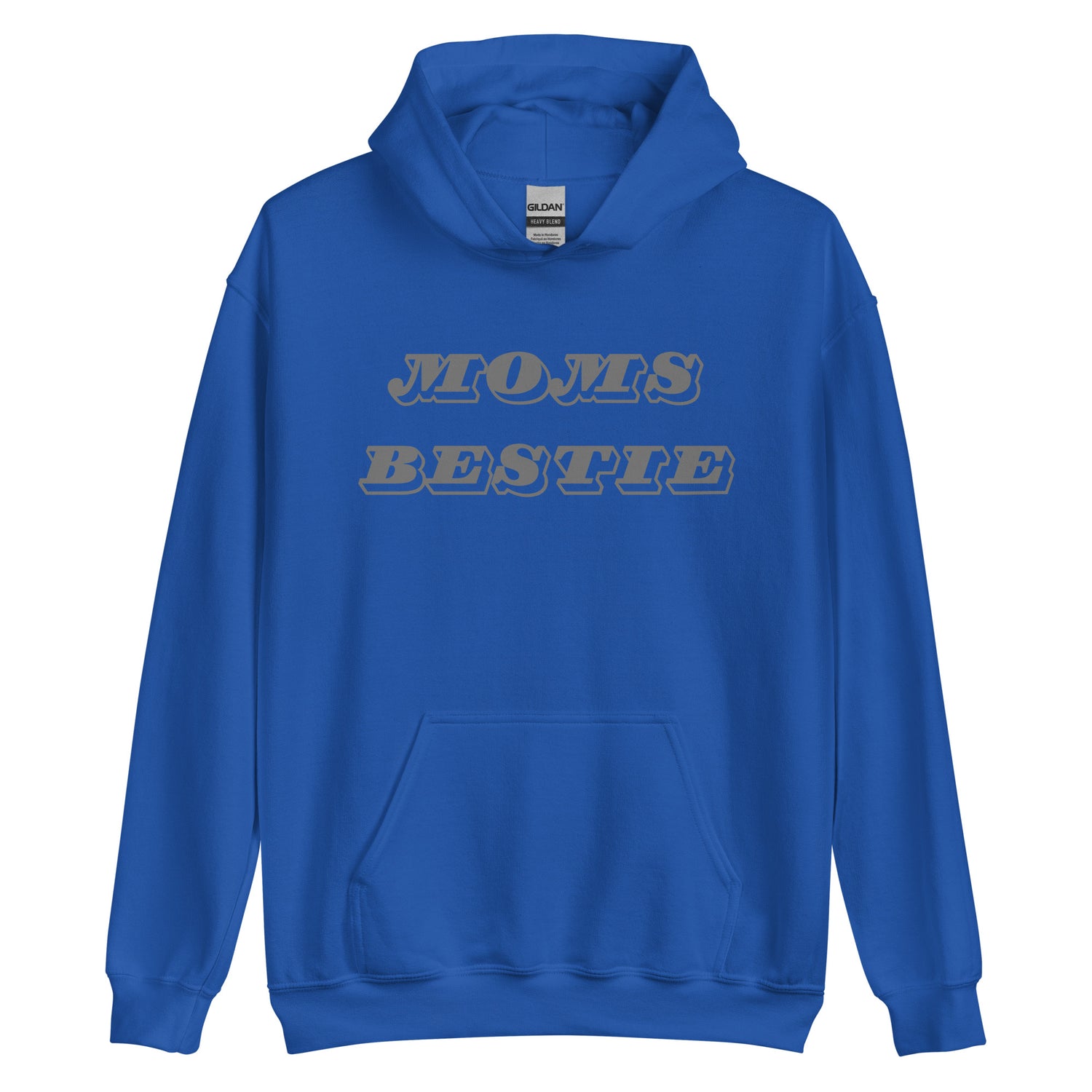 Moms Bestie Grey Hoodie