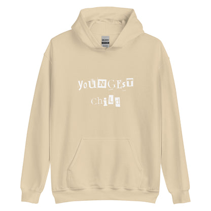 Youngest Child White Hoodie