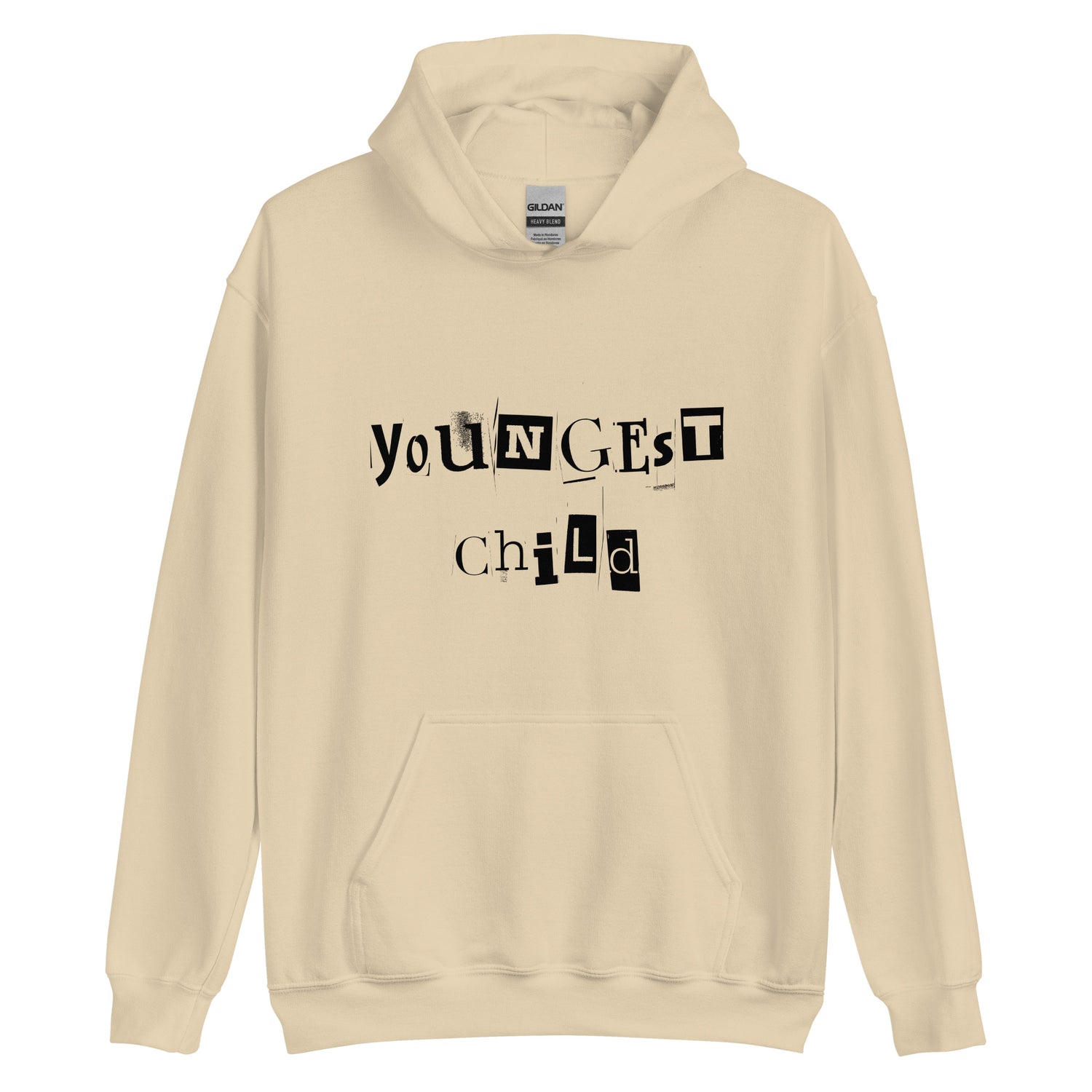 Youngest Child Black Hoodie