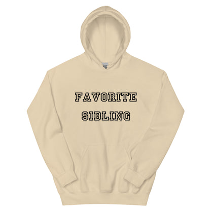 Favorite Sibling Black Hoodie