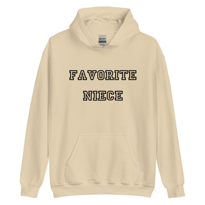 Favorite Niece Black Hoodie