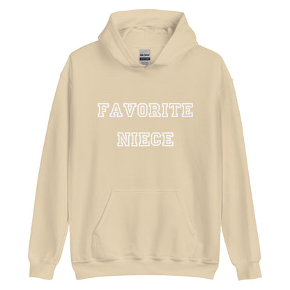 Favorite Niece White Hoodie