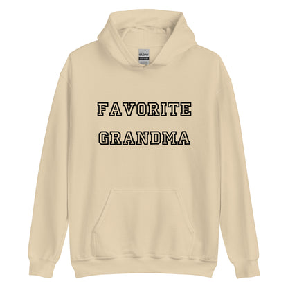 Favorite Grandma Black Hoodie