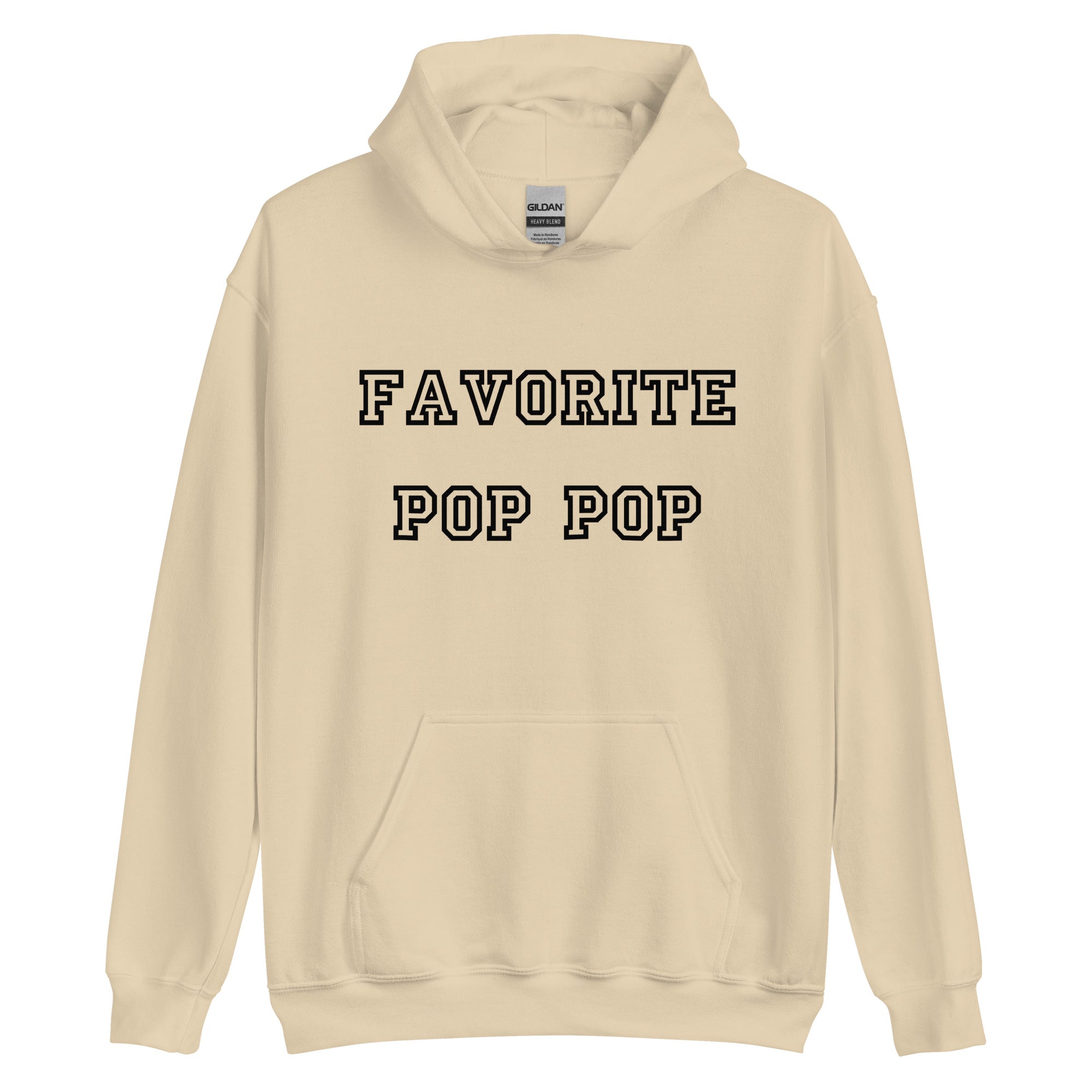 Favorite Pop Pop Black Hoodie