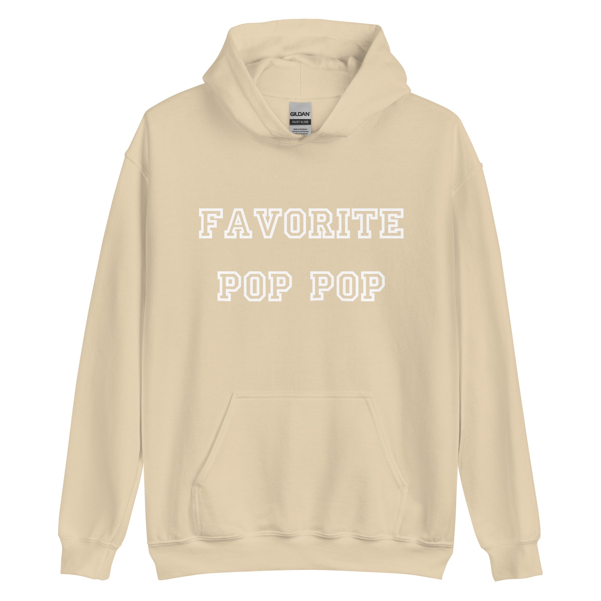 Favorite Pop Pop White Hoodie