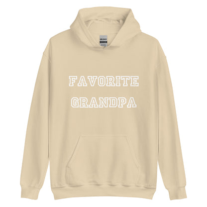 Favorite Grandpa White Hoodie