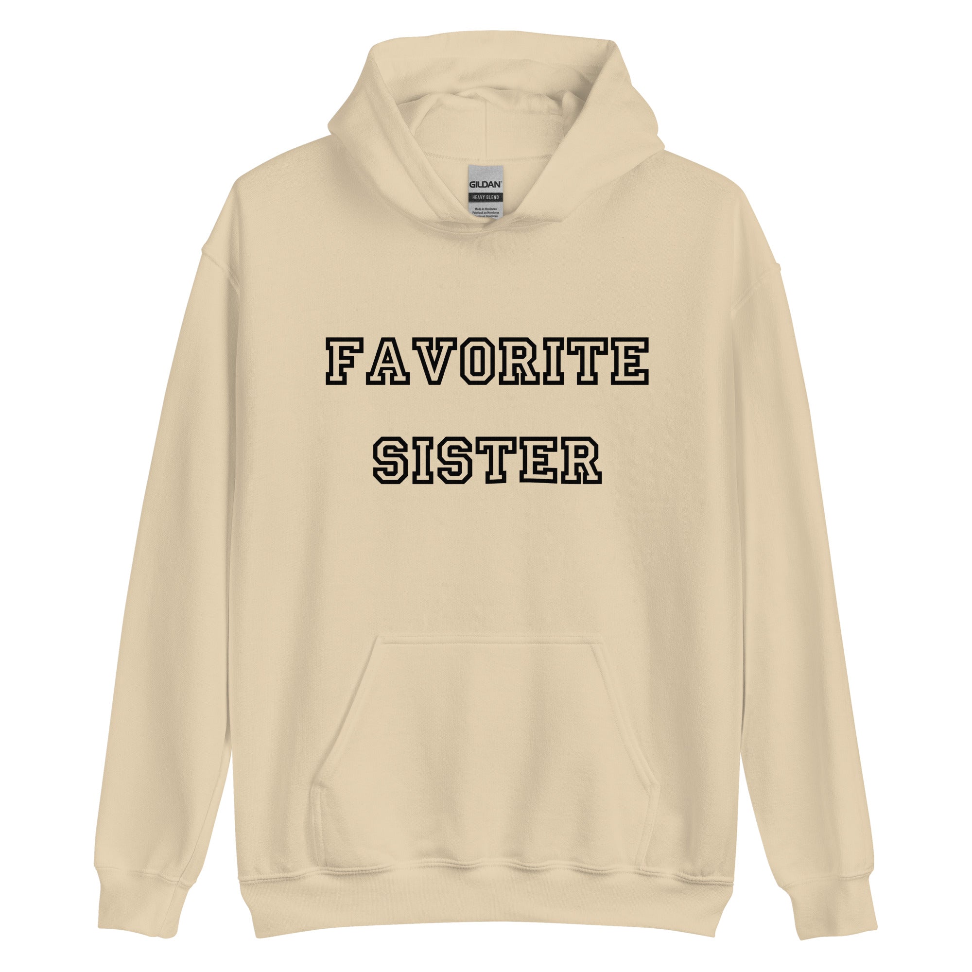 Favorite Sister Black Hoodie