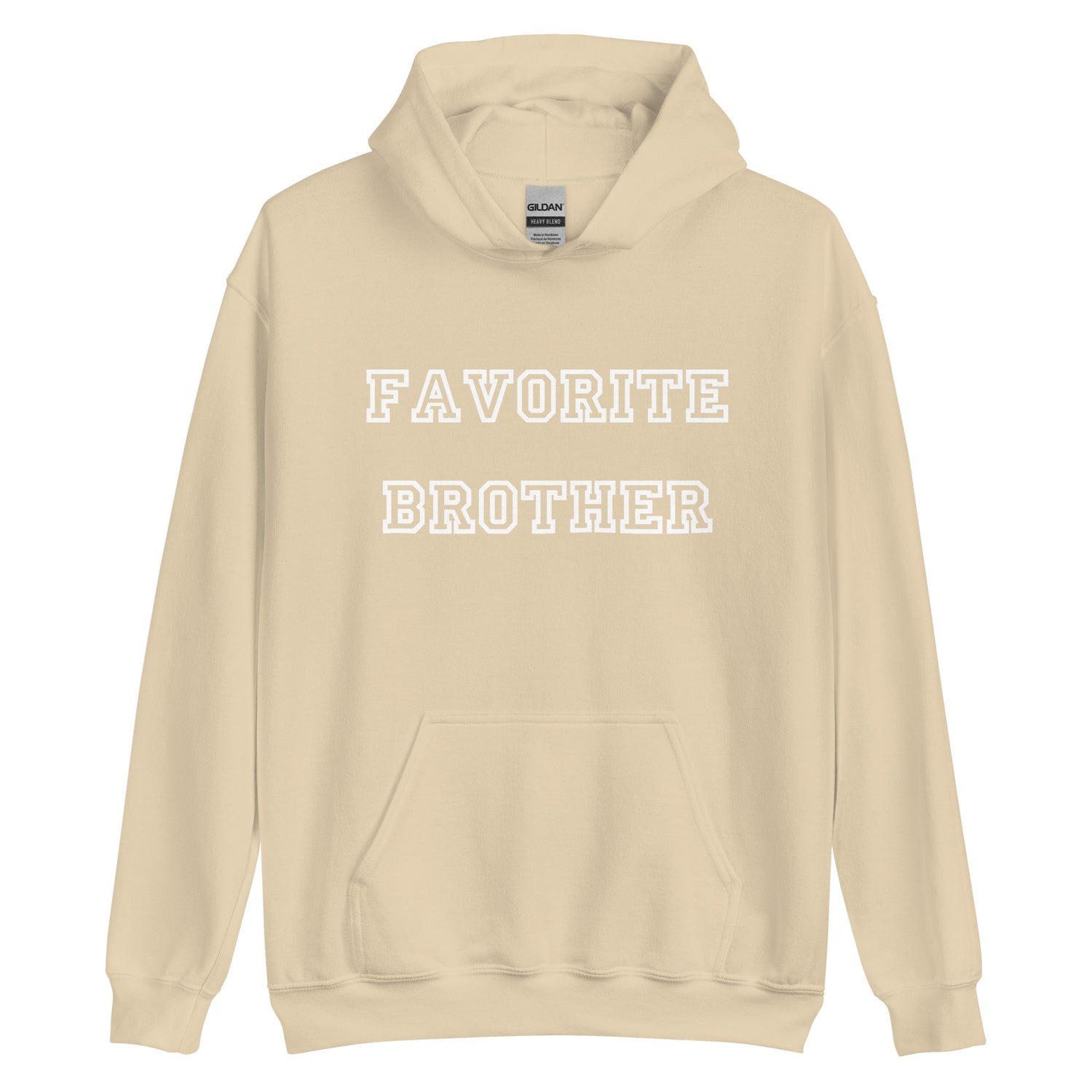 Favorite Brother White Hoodie