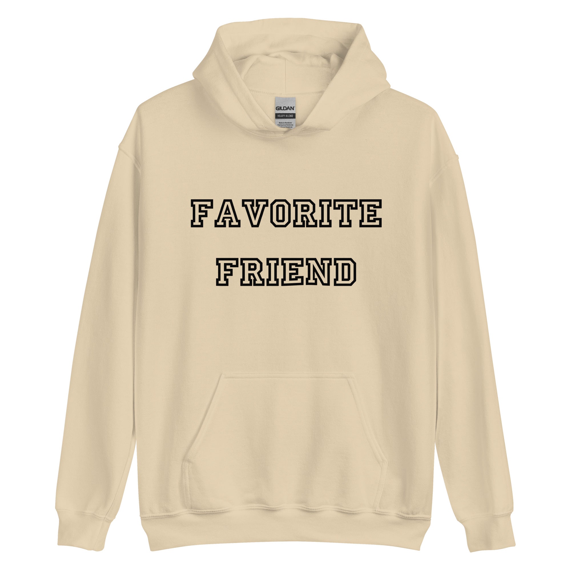 Favorite Friend Black Hoodie