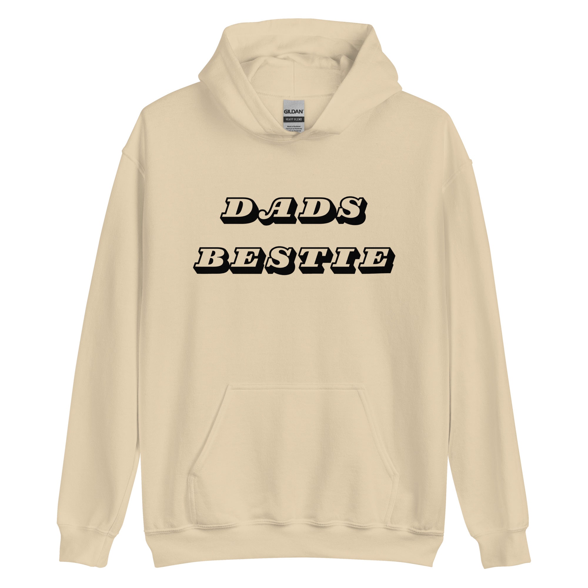 Dads Bestie Black Hoodie