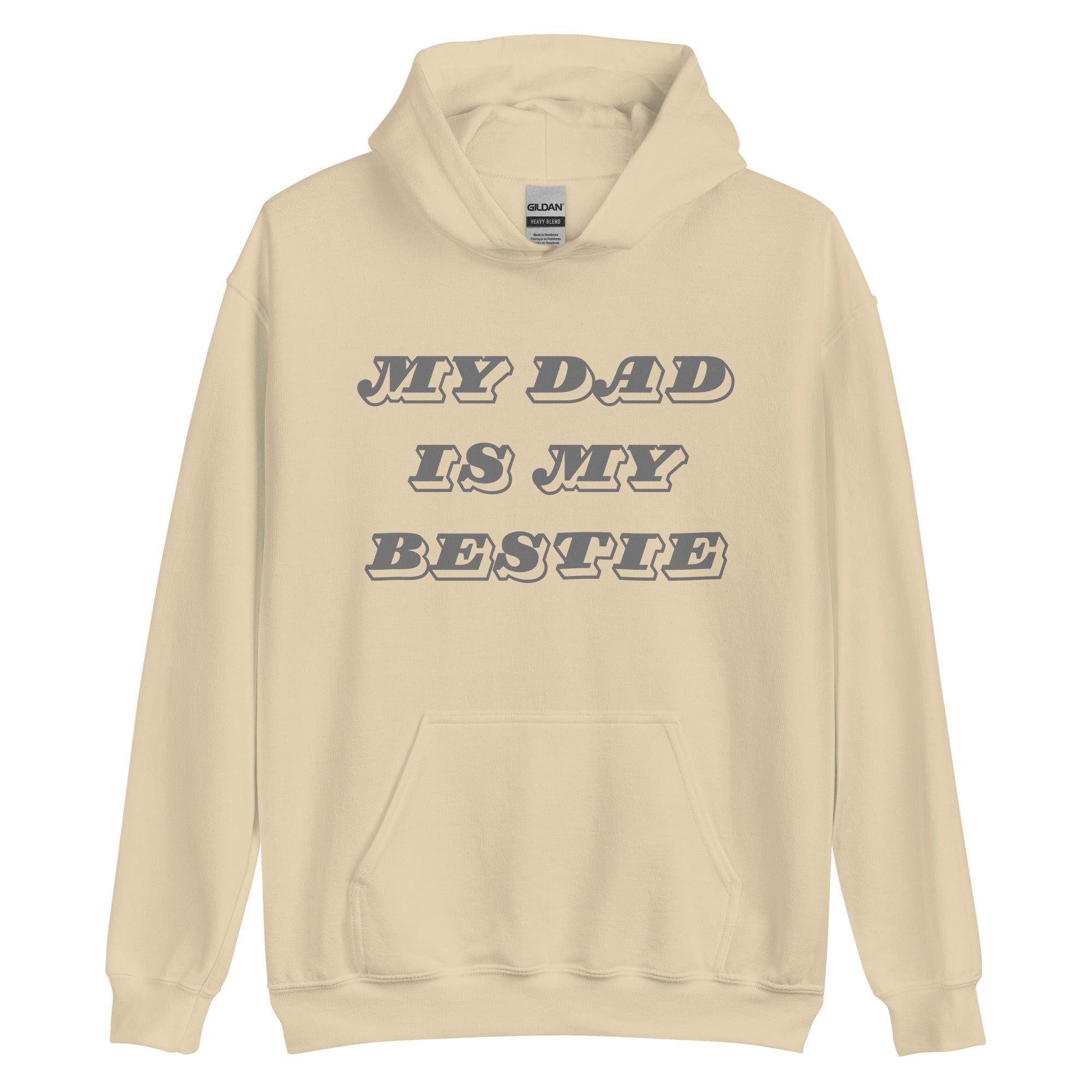 Dad Bestie Grey Hoodie