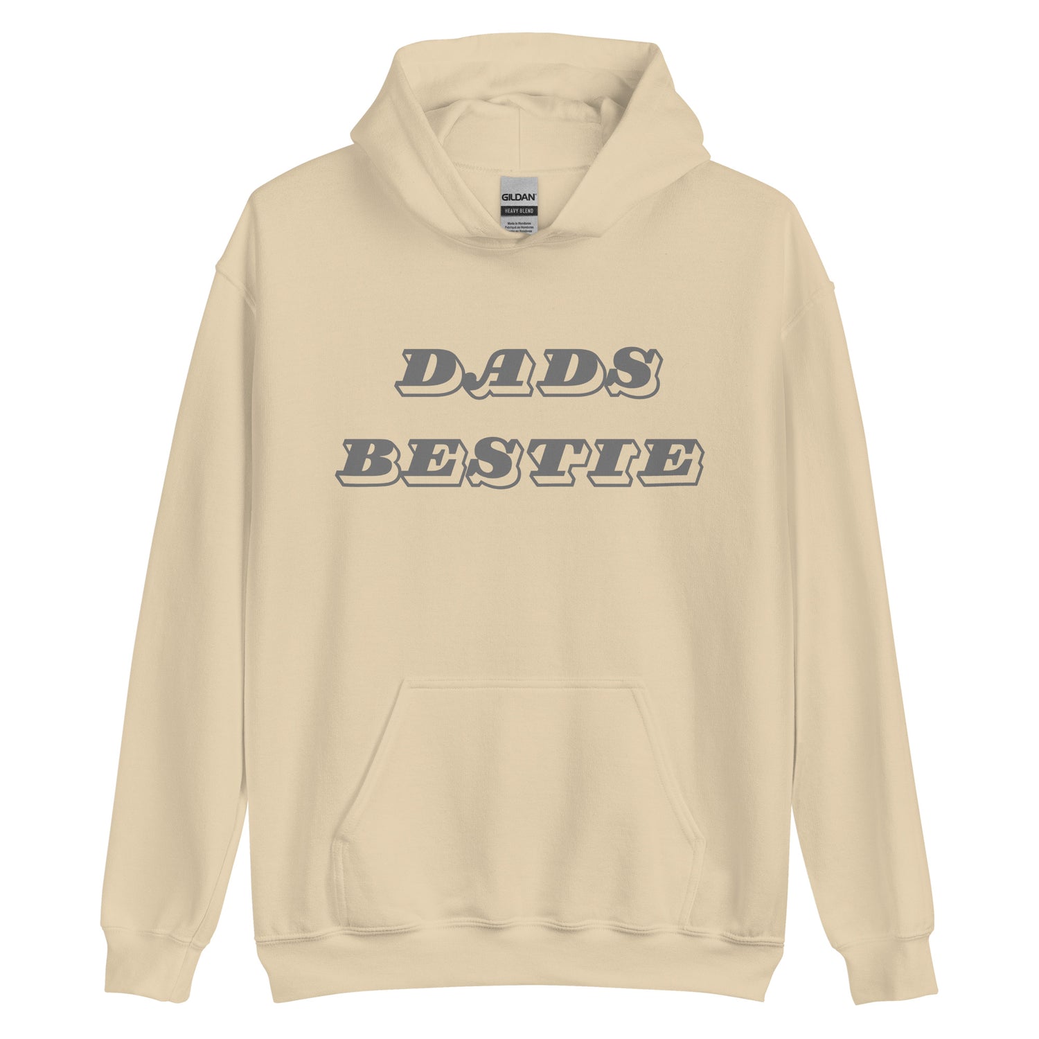 Dads Bestie Grey Hoodie