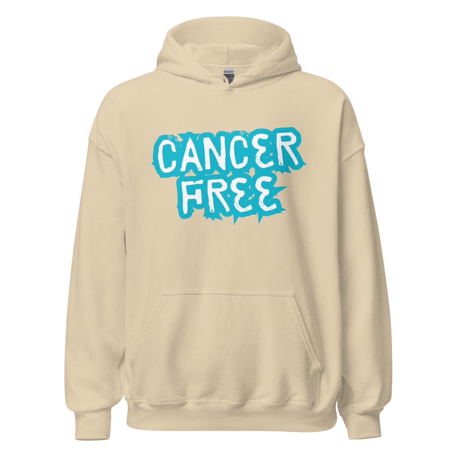 Cancer Free Blue Hoodie