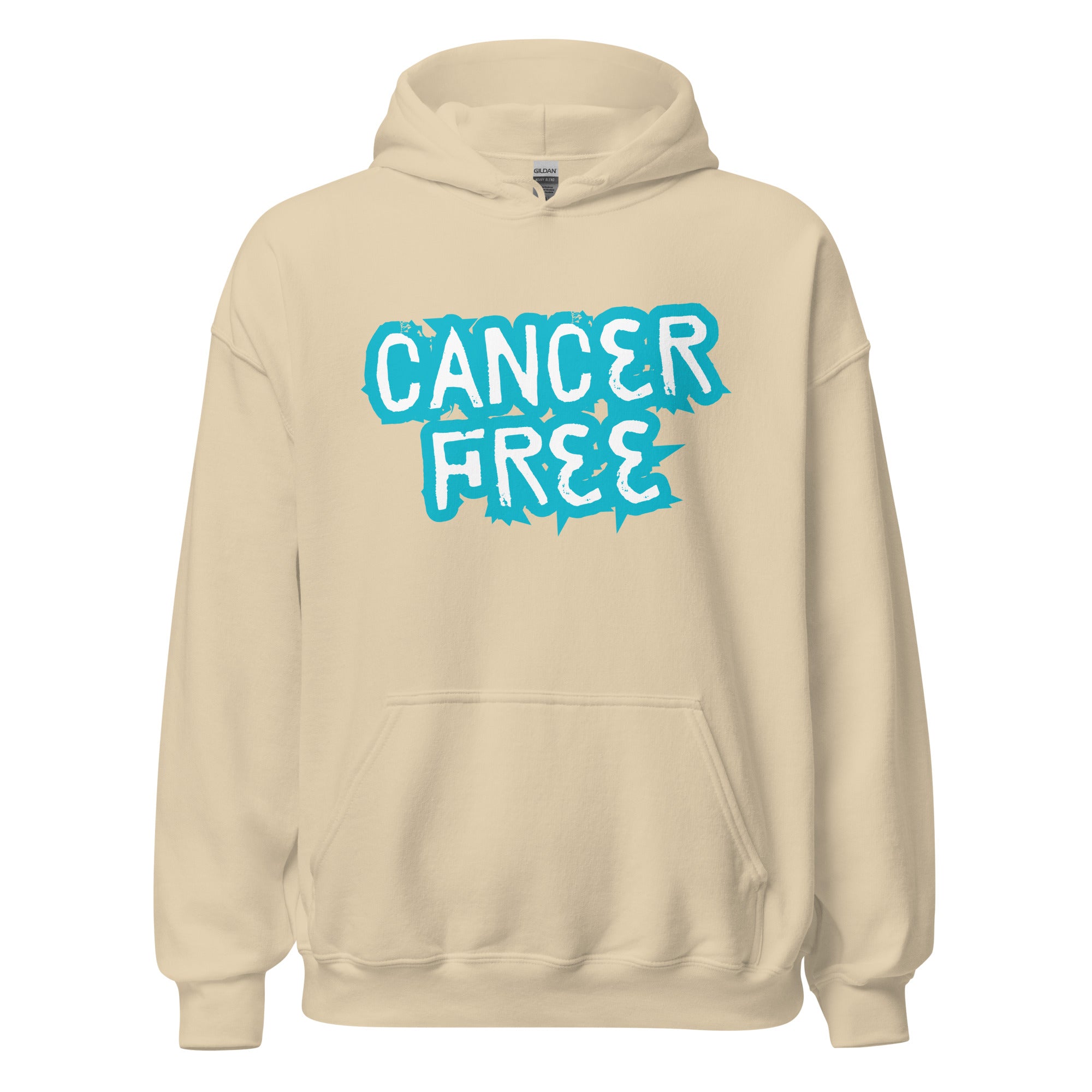 Cancer Free Blue Hoodie