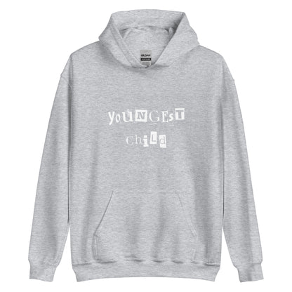 Youngest Child White Hoodie