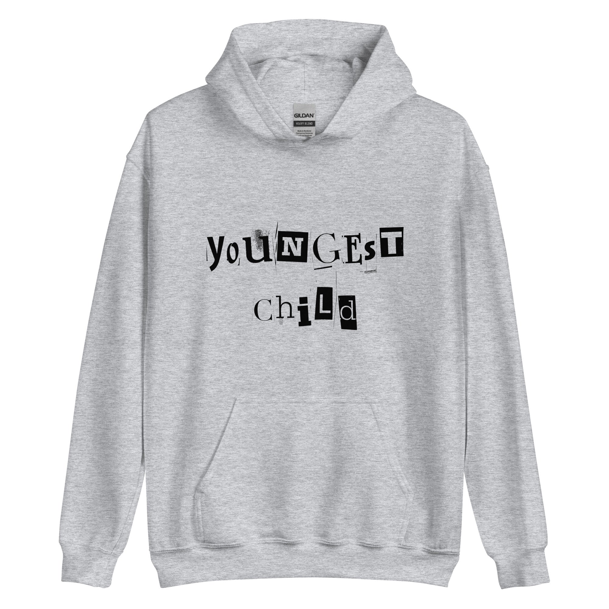 Youngest Child Black Hoodie