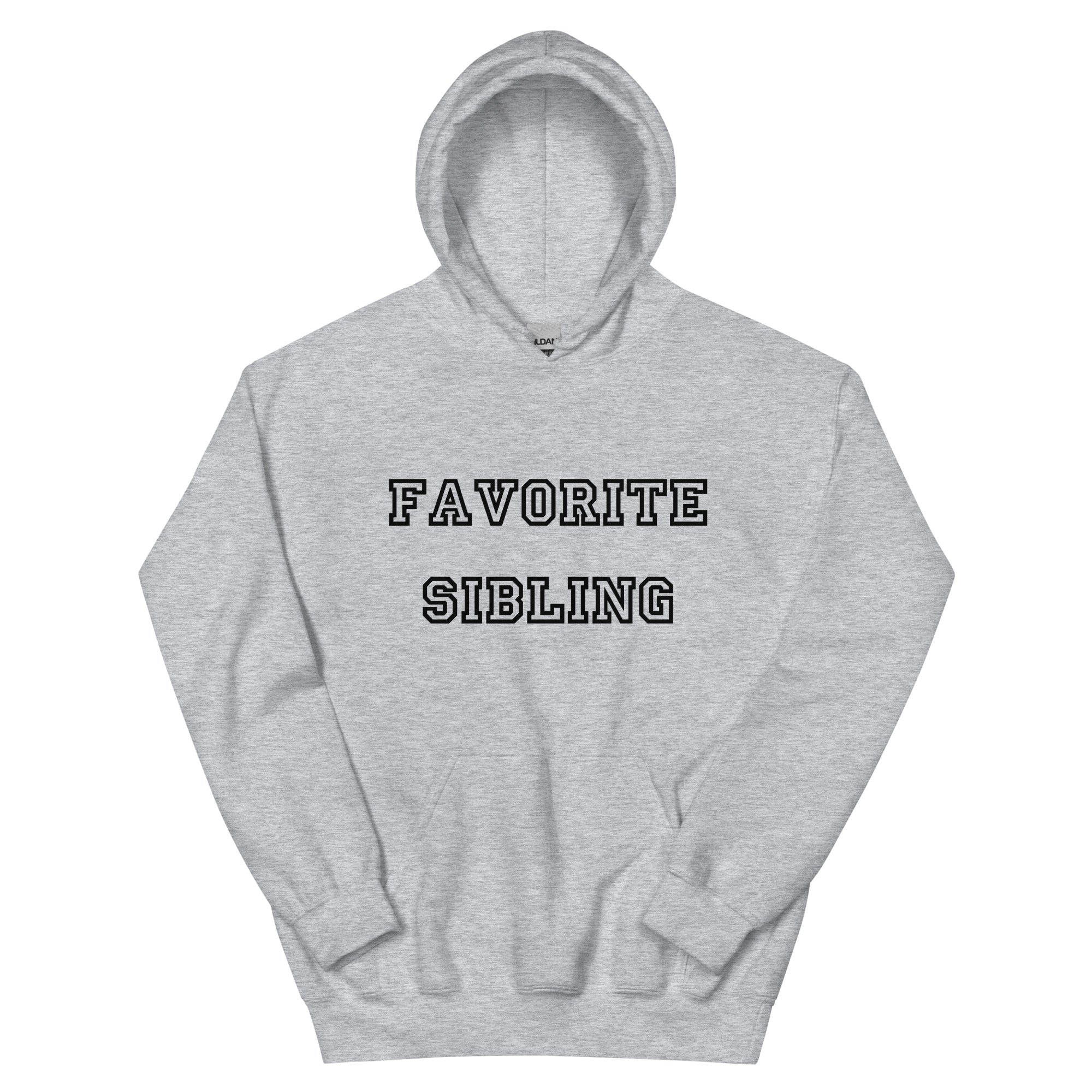 Favorite Sibling Black Hoodie