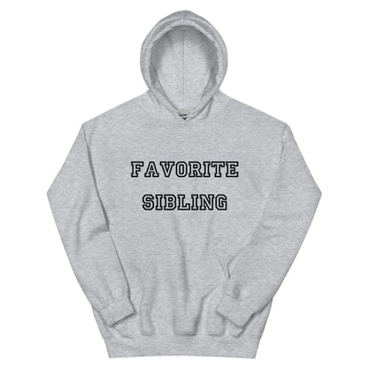 Favorite Sibling Black Hoodie