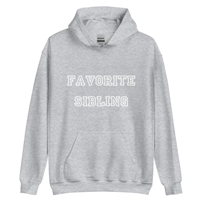 Favorite Sibling White Hoodie