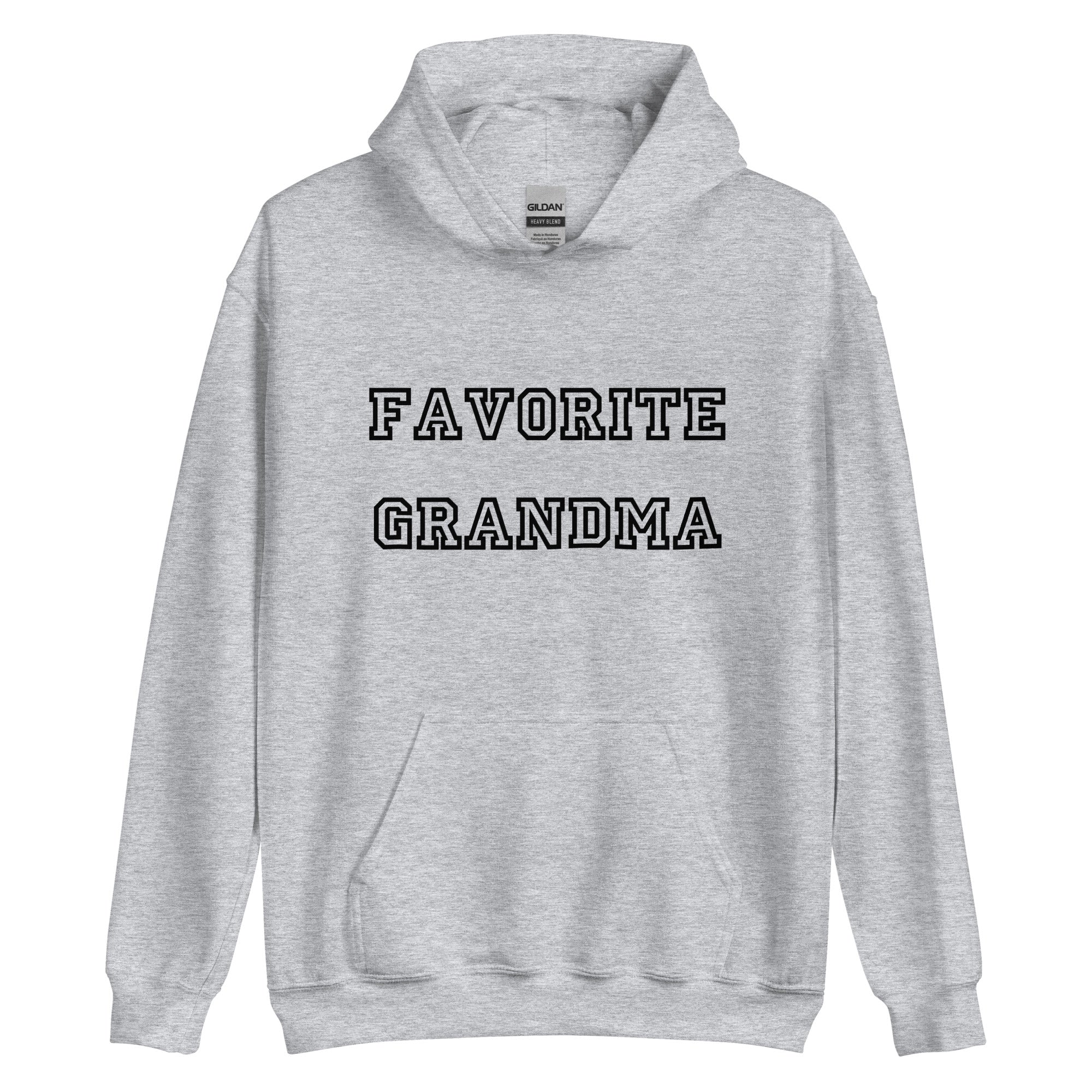 Favorite Grandma Black Hoodie