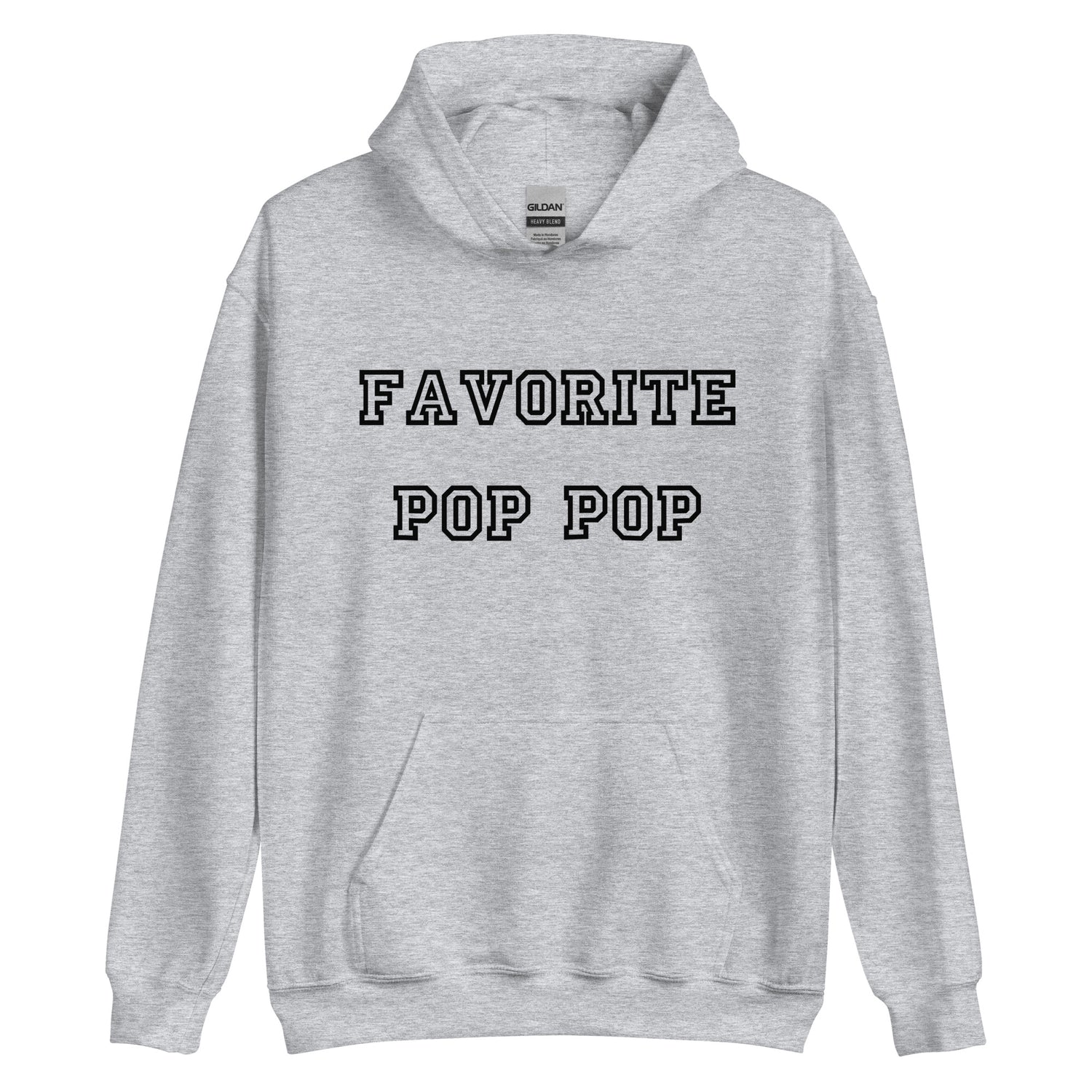 Favorite Pop Pop Black Hoodie