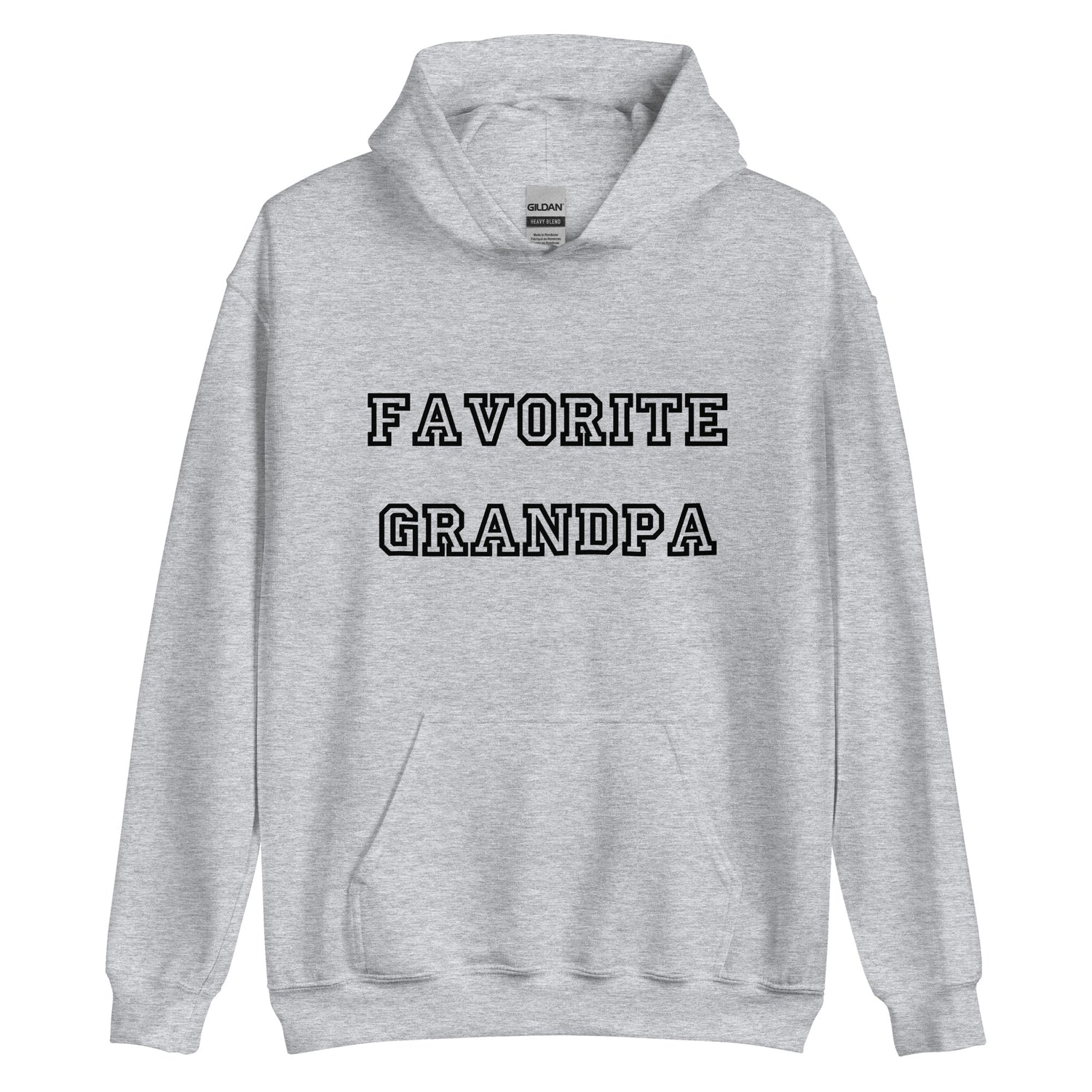 Favorite Grandpa Black Hoodie