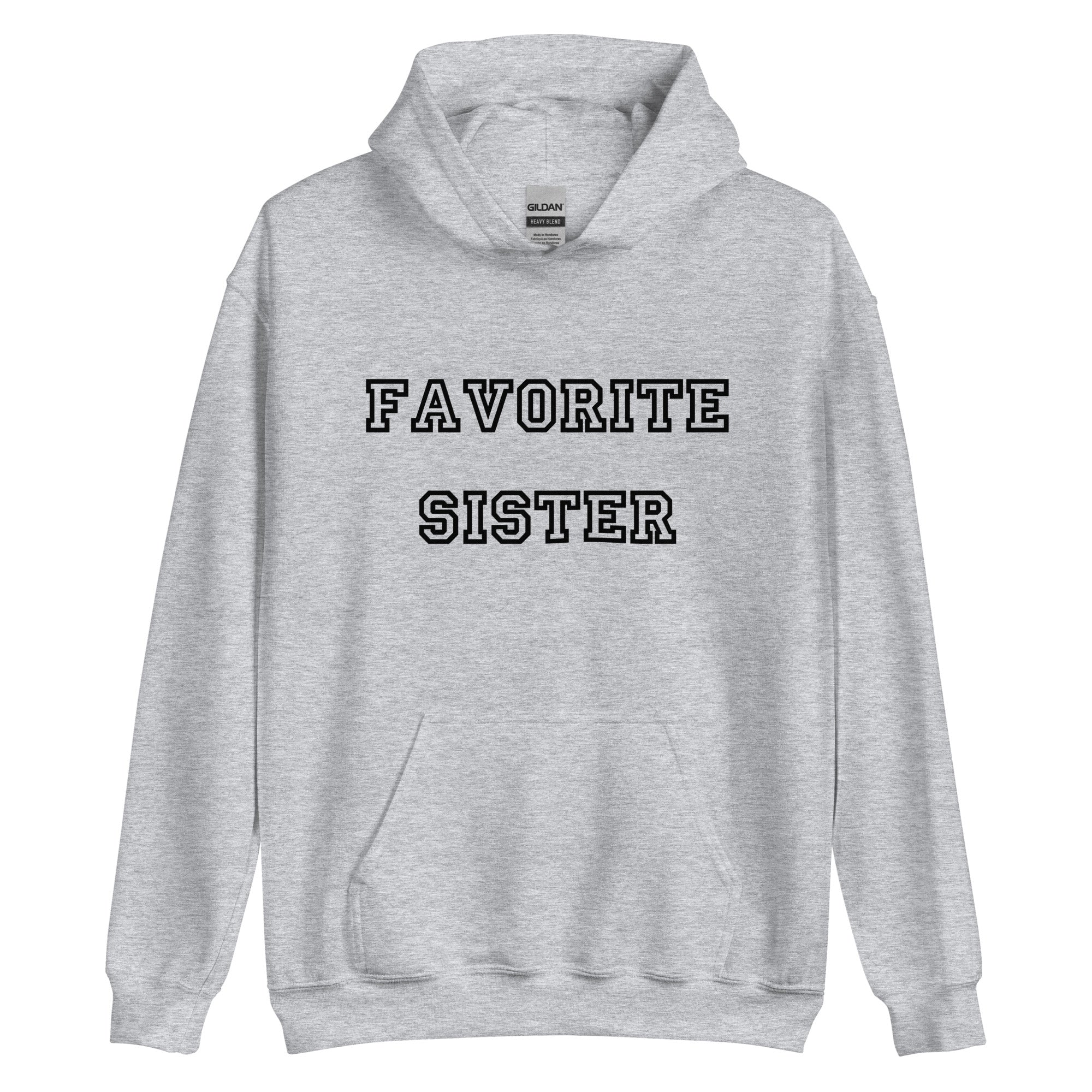 Favorite Sister Black Hoodie