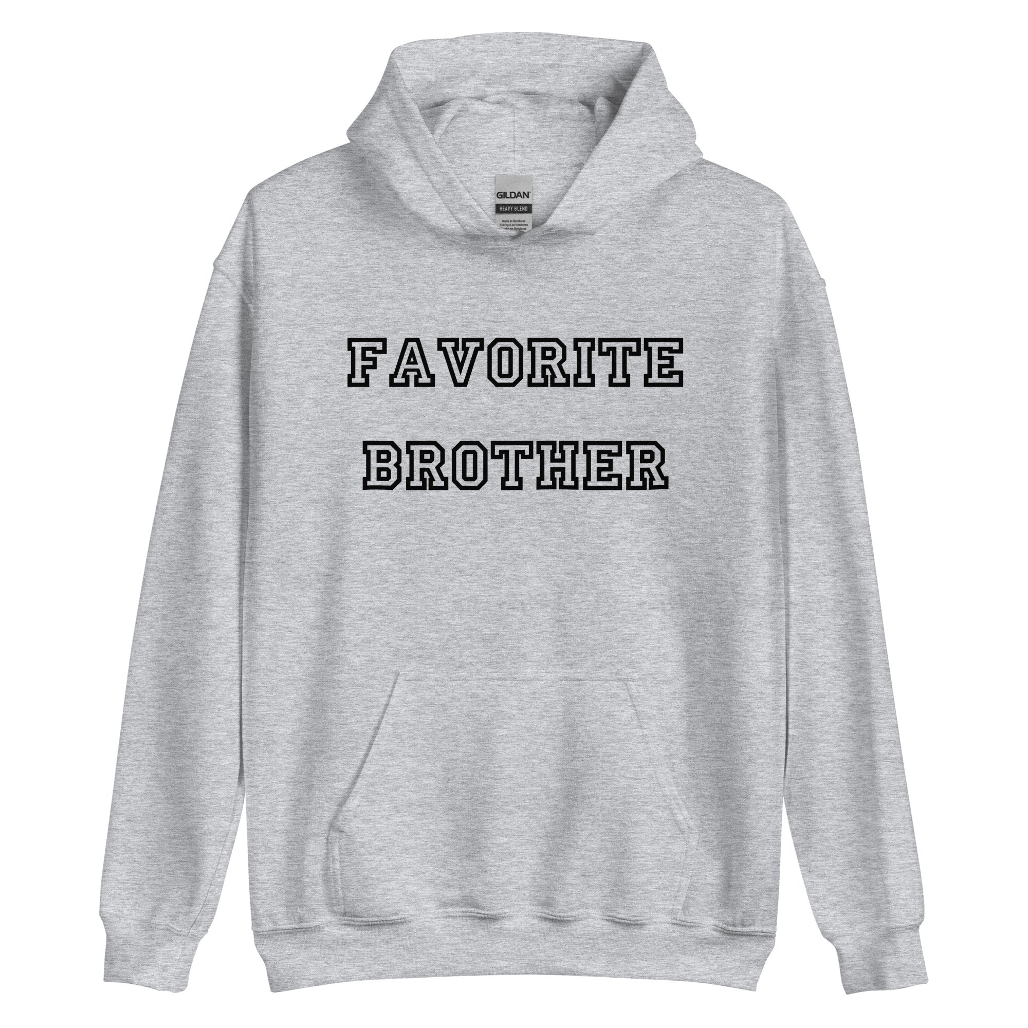 Favorite Brother Black Hoodie