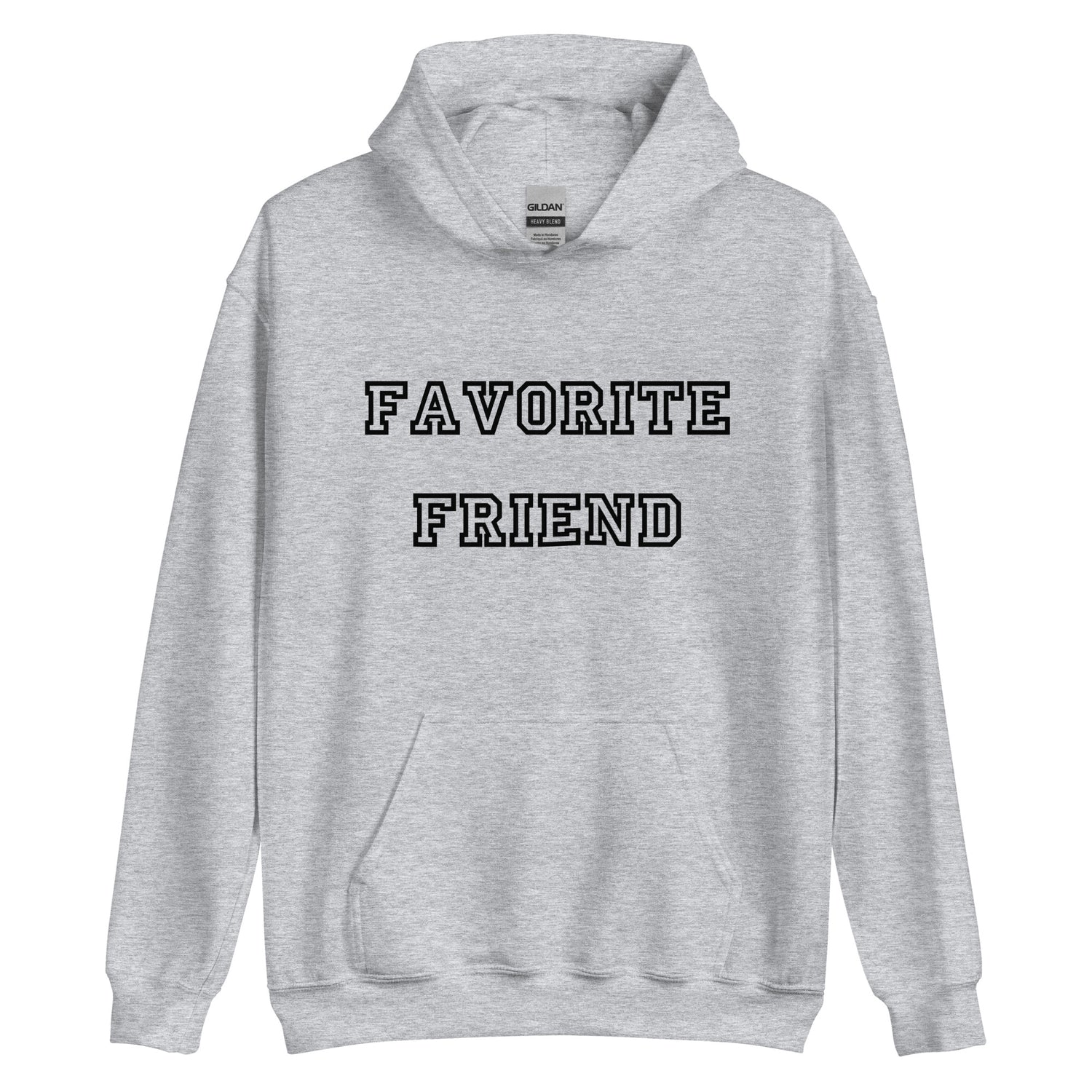 Favorite Friend Black Hoodie