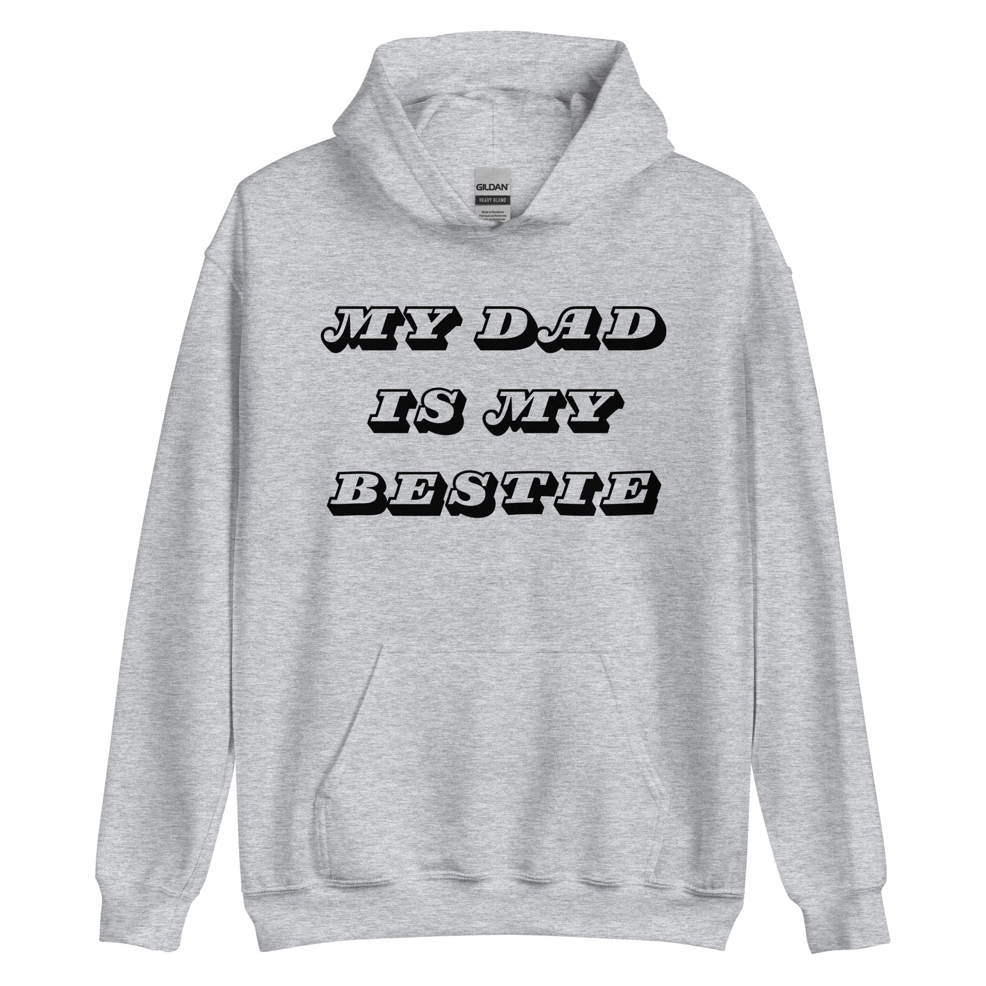 Dad Bestie Black Hoodie