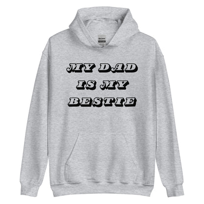 Dad Bestie Black Hoodie