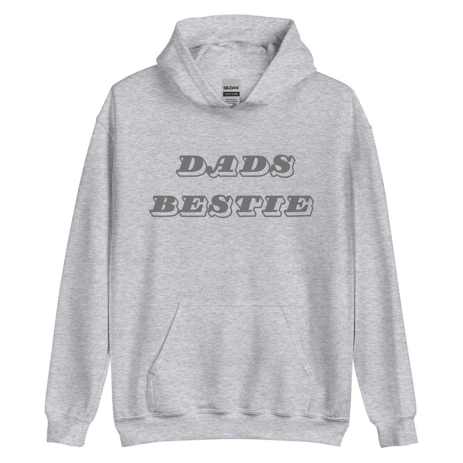 Dads Bestie Grey Hoodie