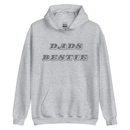 Dads Bestie Grey Hoodie