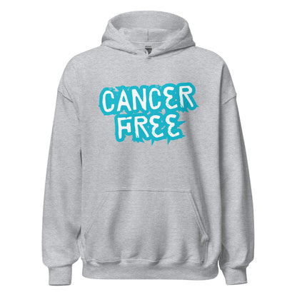 Cancer Free Blue Hoodie