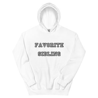 Favorite Sibling Black Hoodie