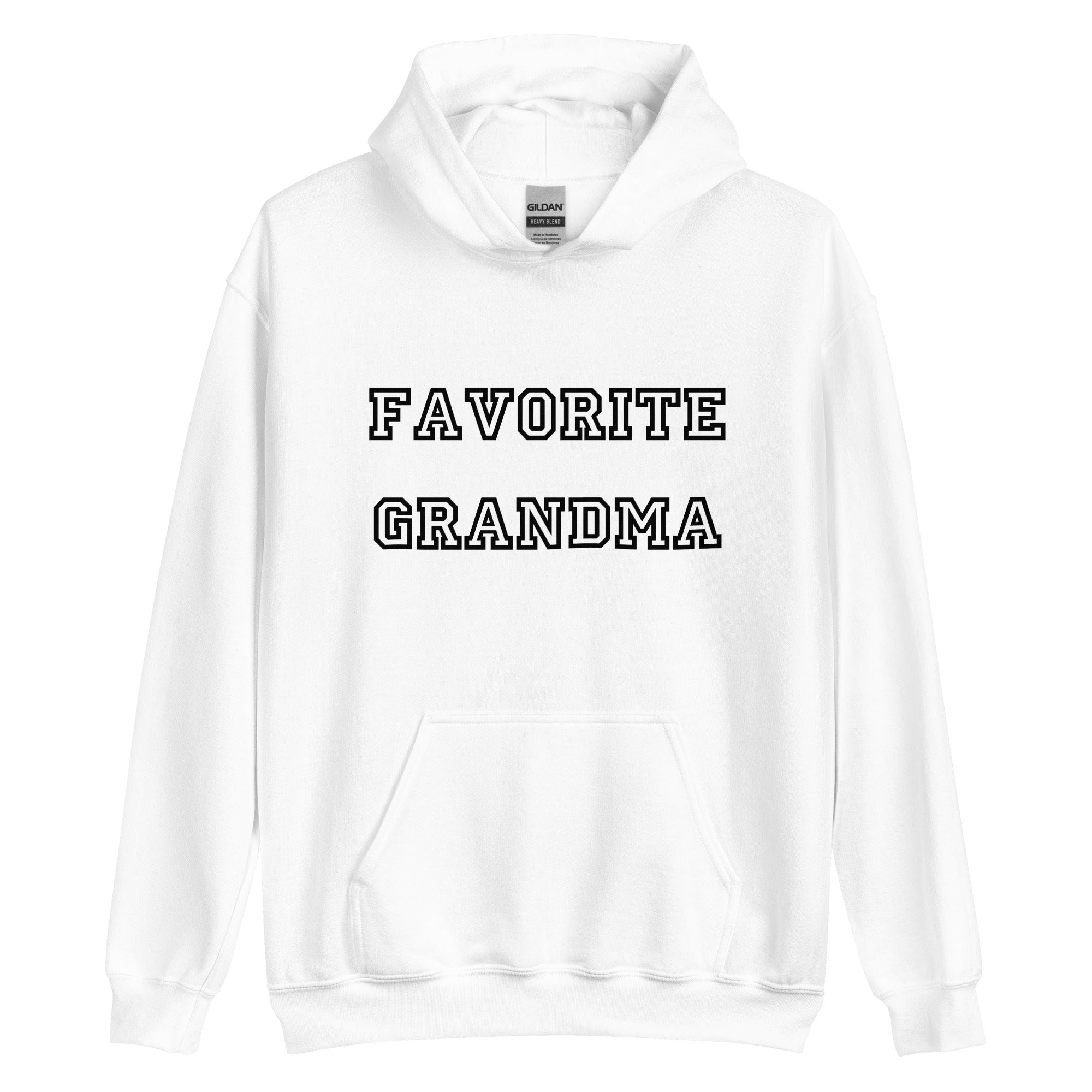 Favorite Grandma Black Hoodie