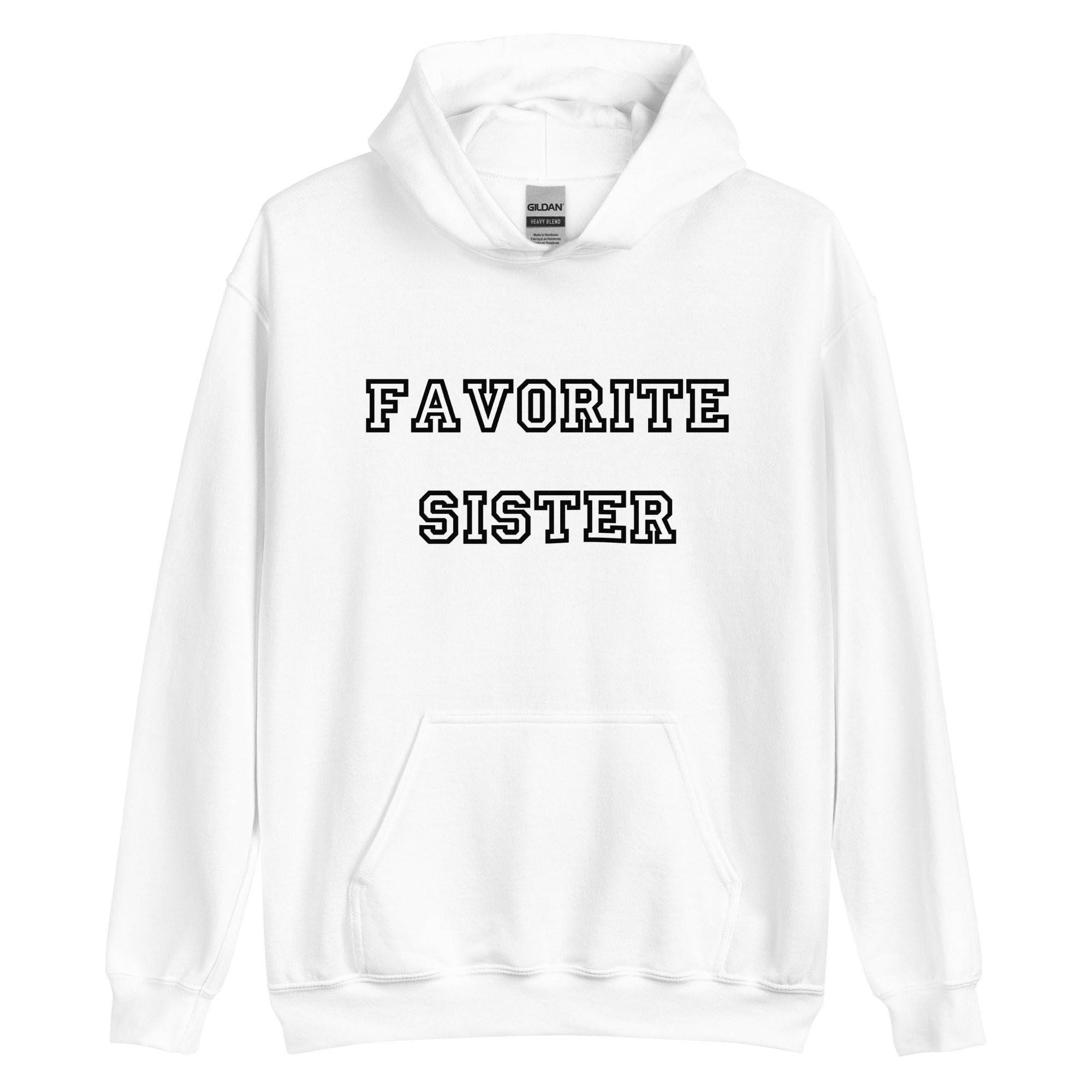 Favorite Sister Black Hoodie