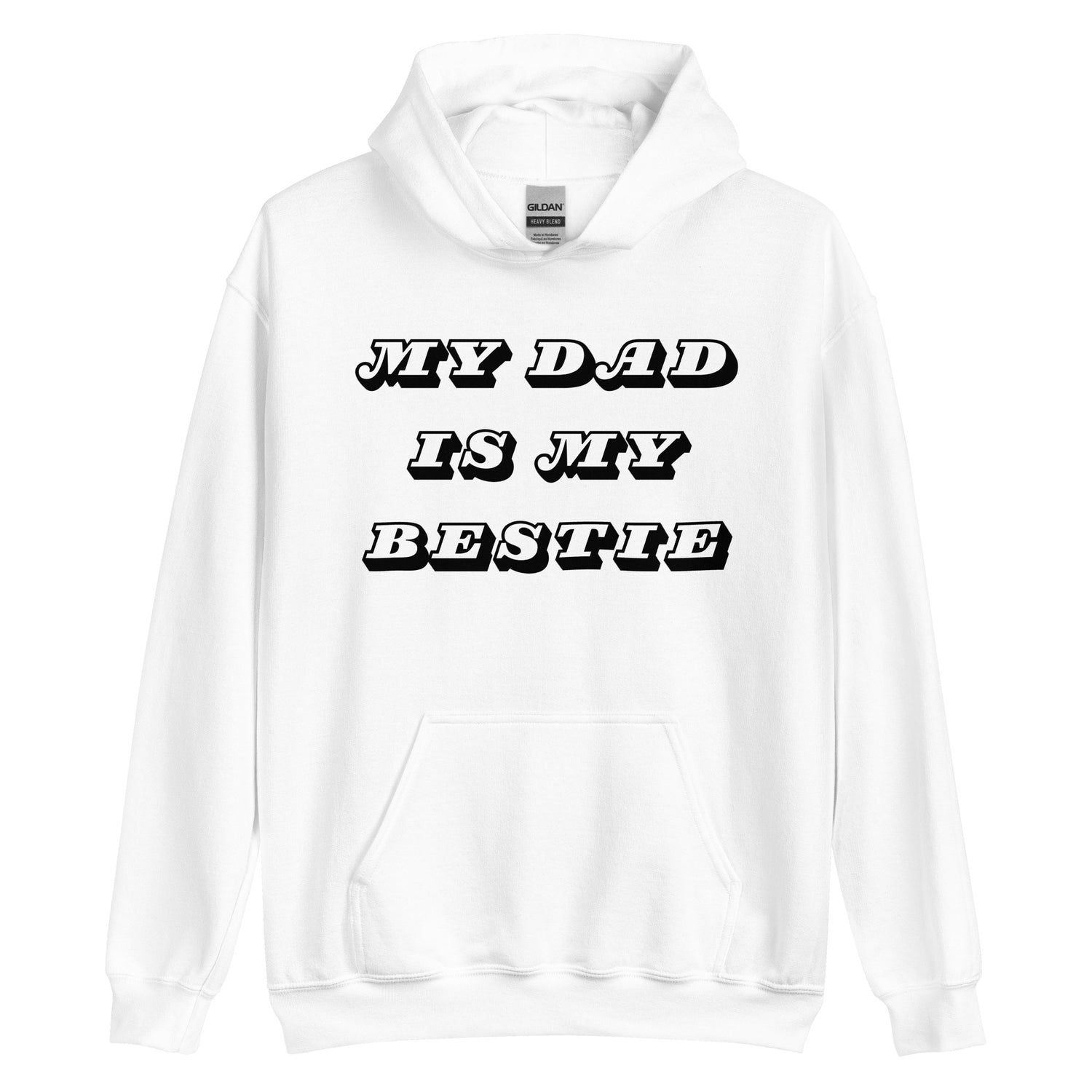 Dad Bestie Black Hoodie