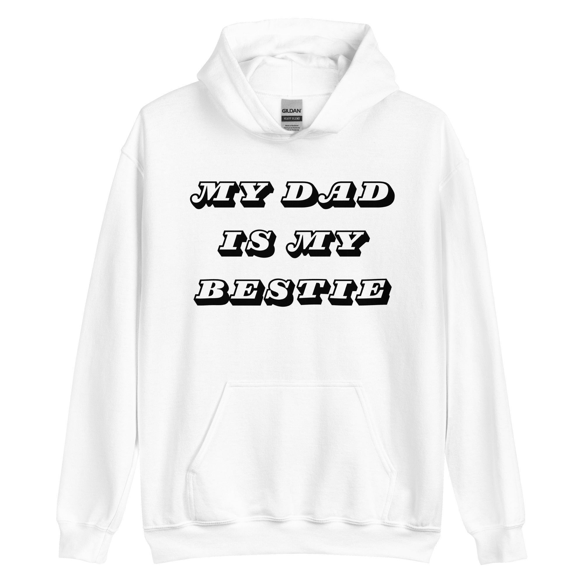 Dad Bestie Black Hoodie