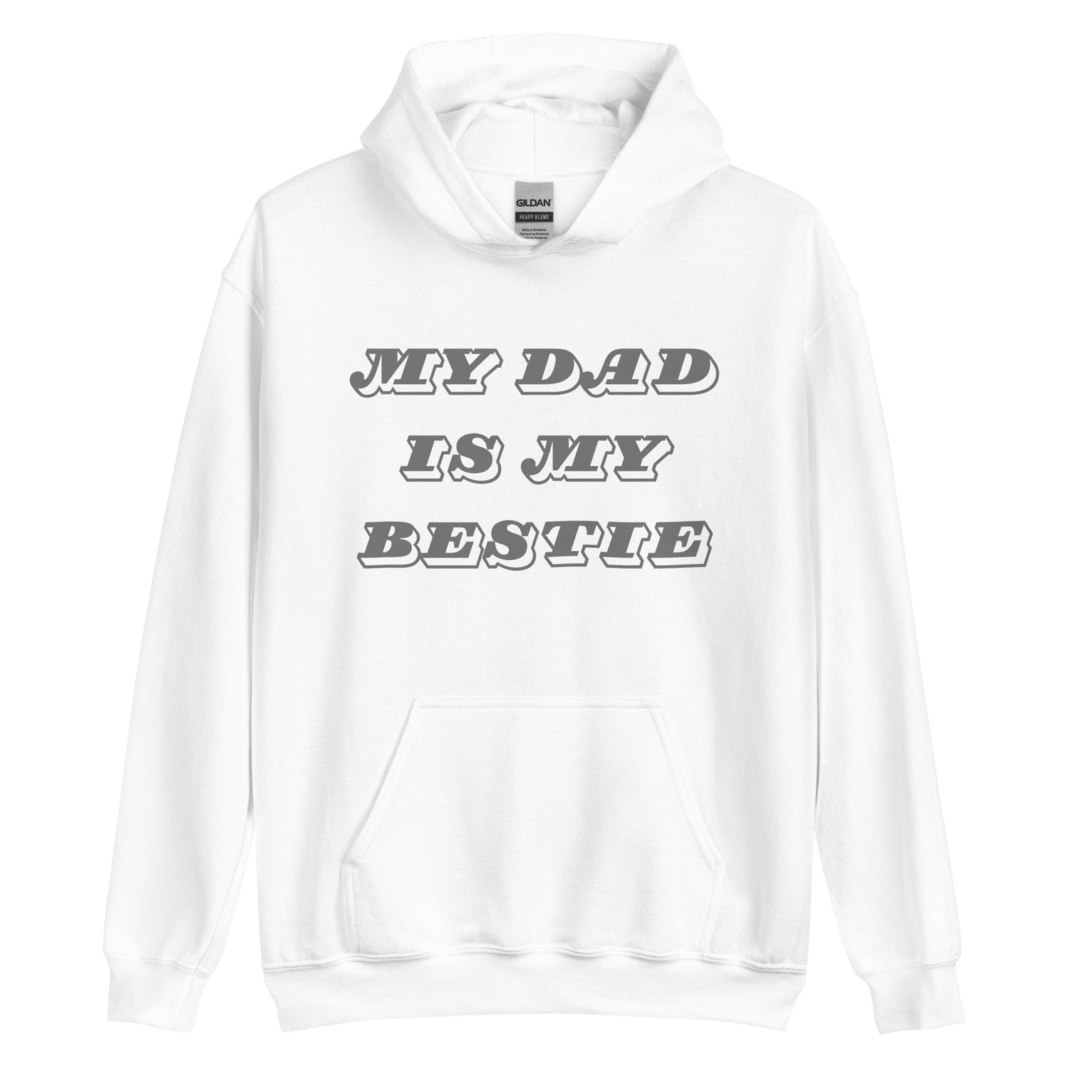 Dad Bestie Grey Hoodie