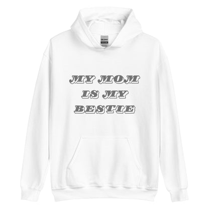 Mom Bestie Grey Hoodie