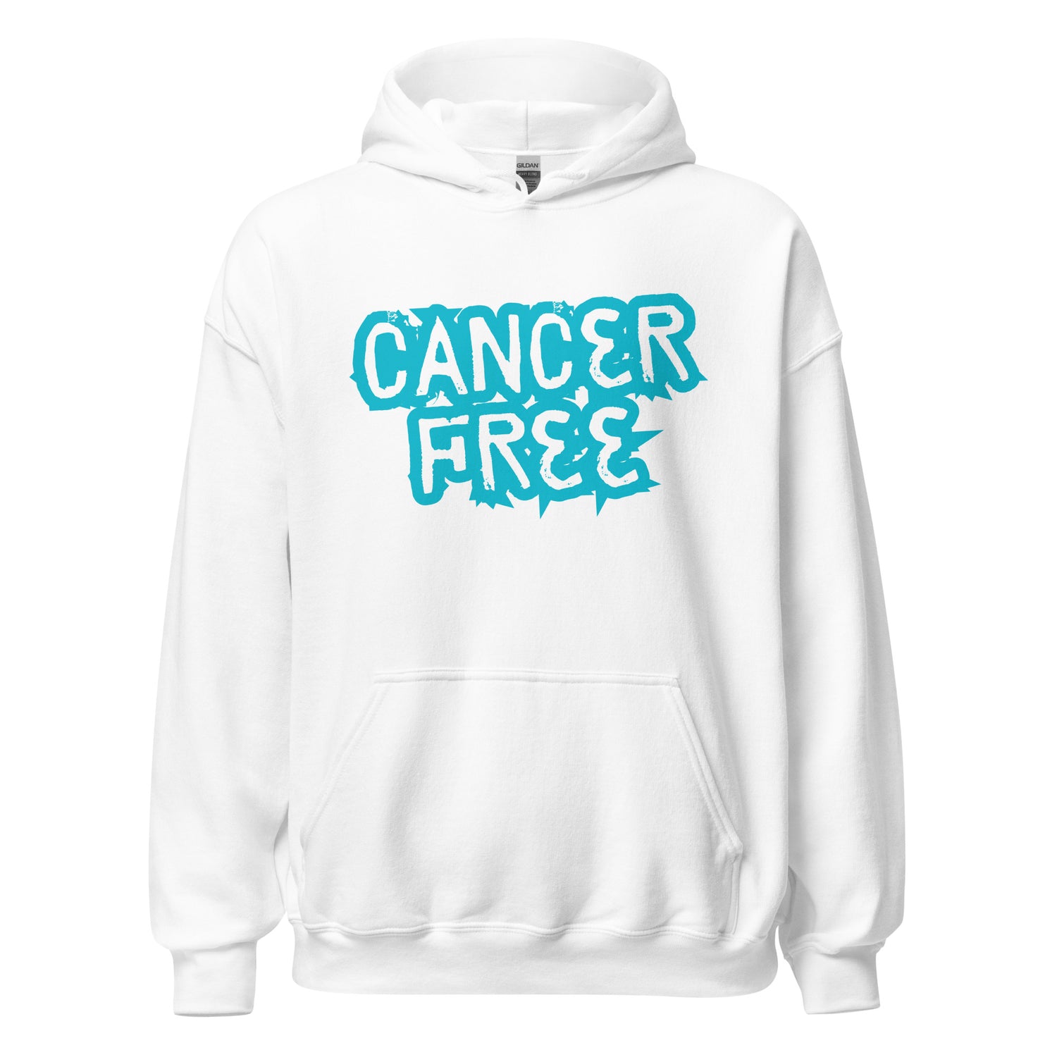 Cancer Free Blue Hoodie