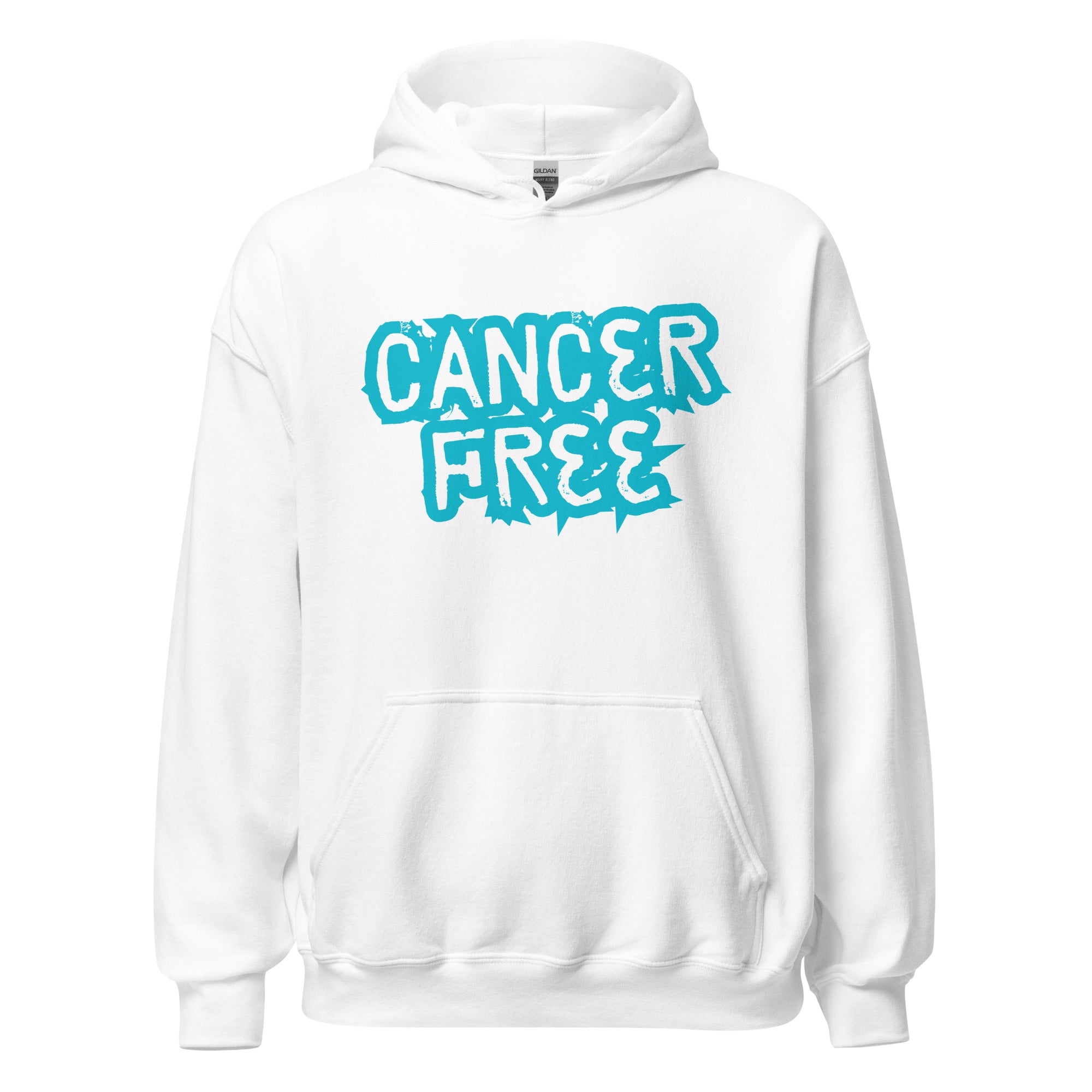 Cancer Free Blue Hoodie